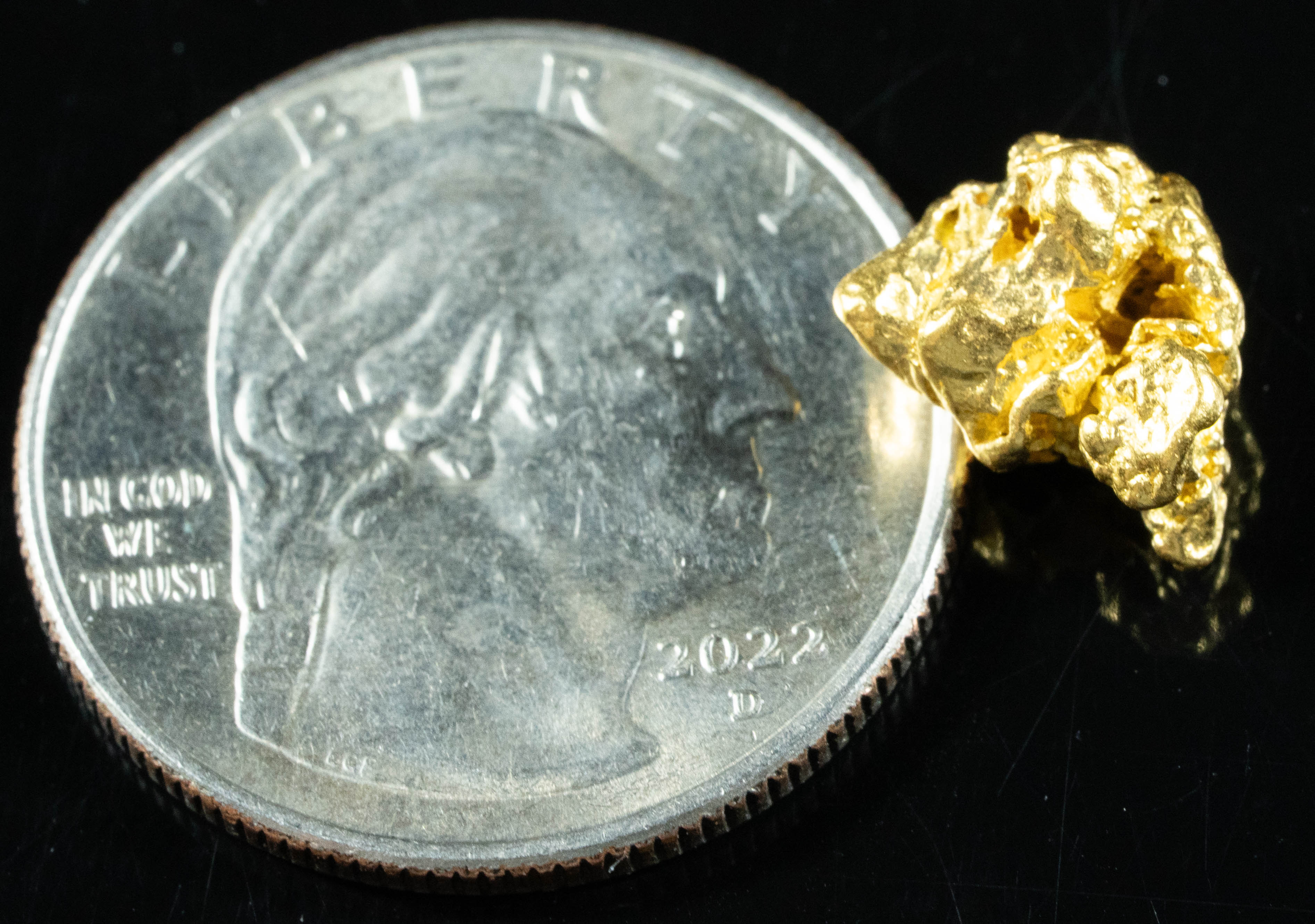 #931 Natural Gold Nugget Australian 3.16 Grams Genuine