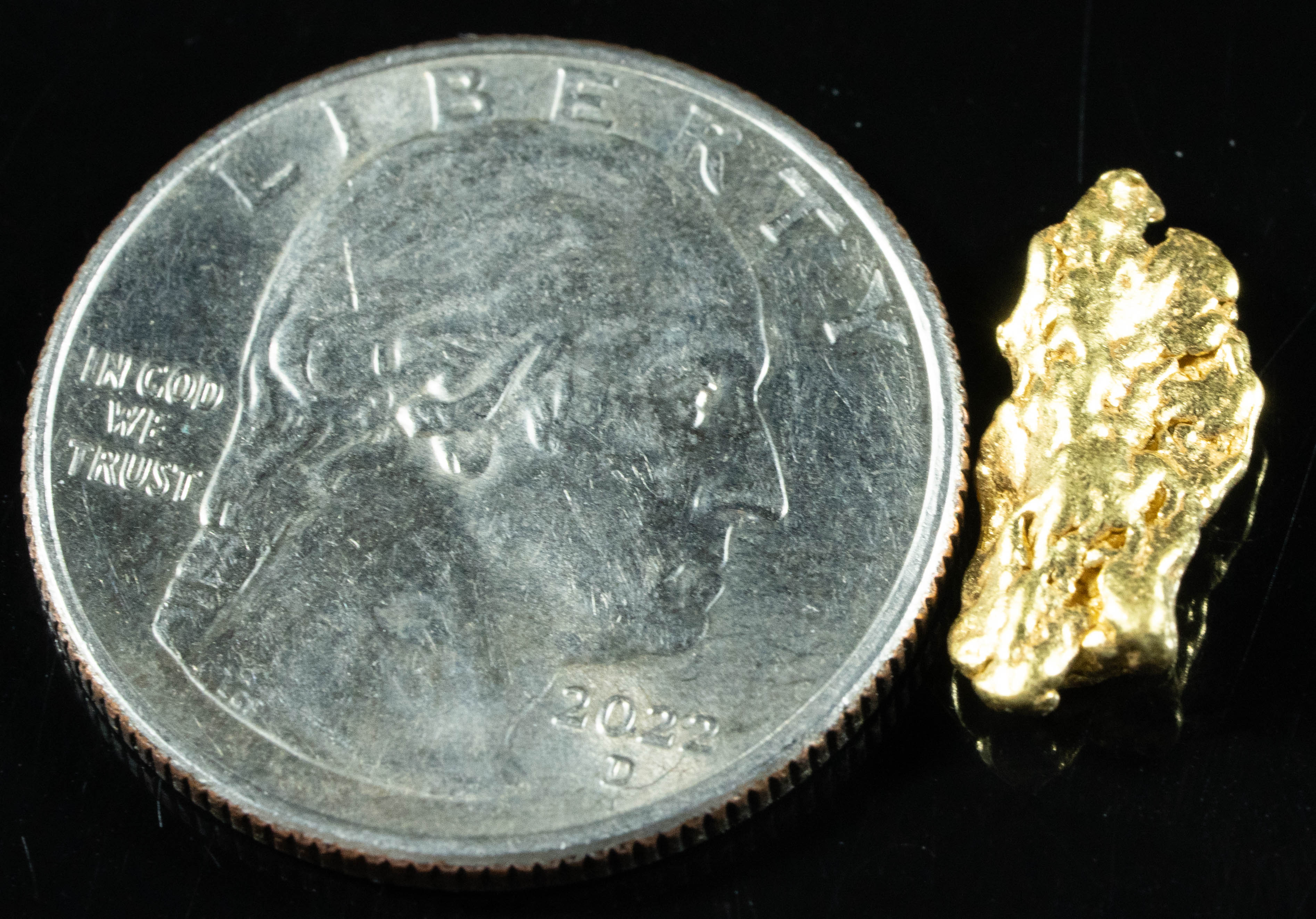 #2 Alaskan BC Natural Gold Nugget 1.67 Grams Genuine