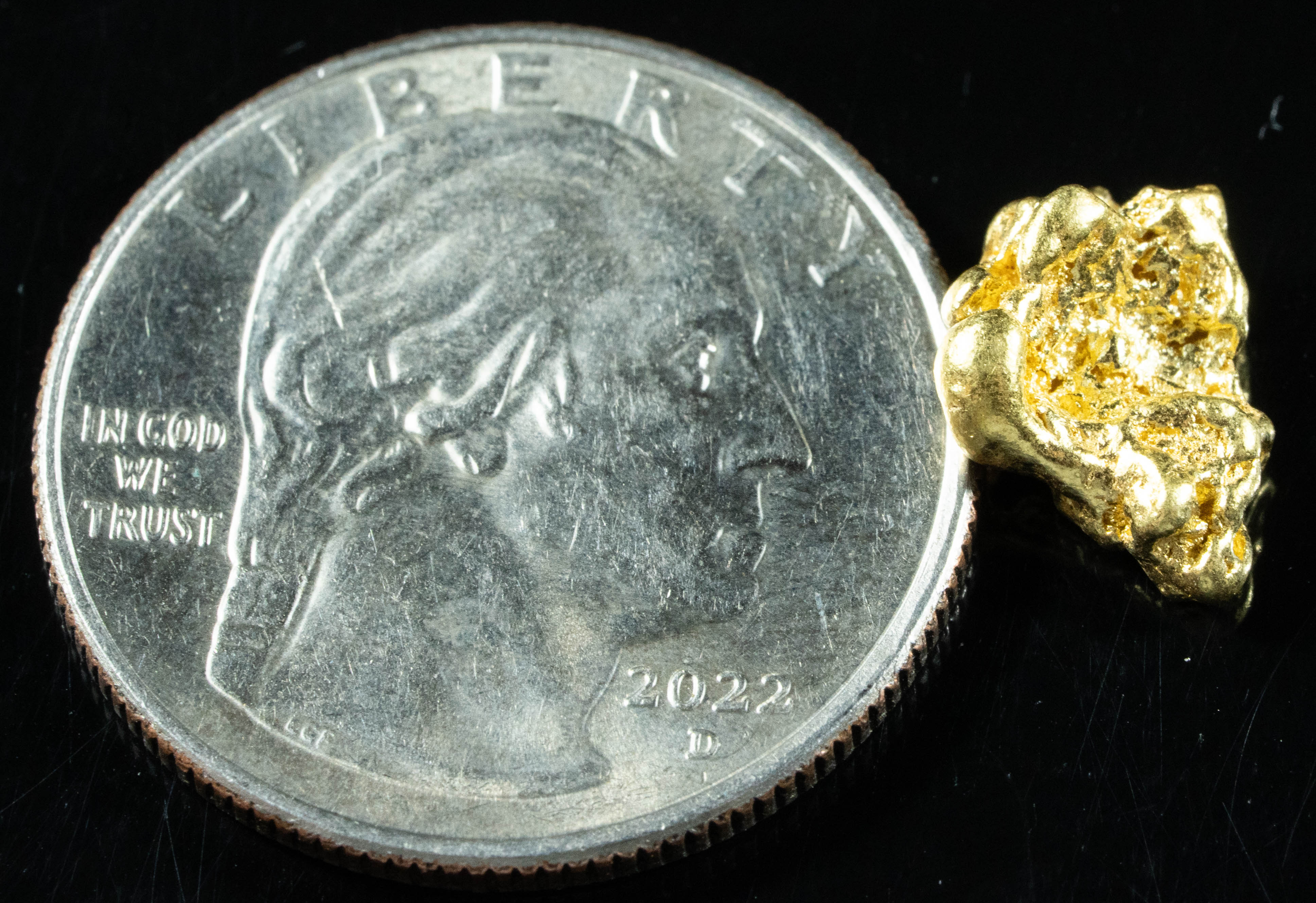 #45 Alaskan BC Natural Gold Nugget 1.71 Grams Genuine