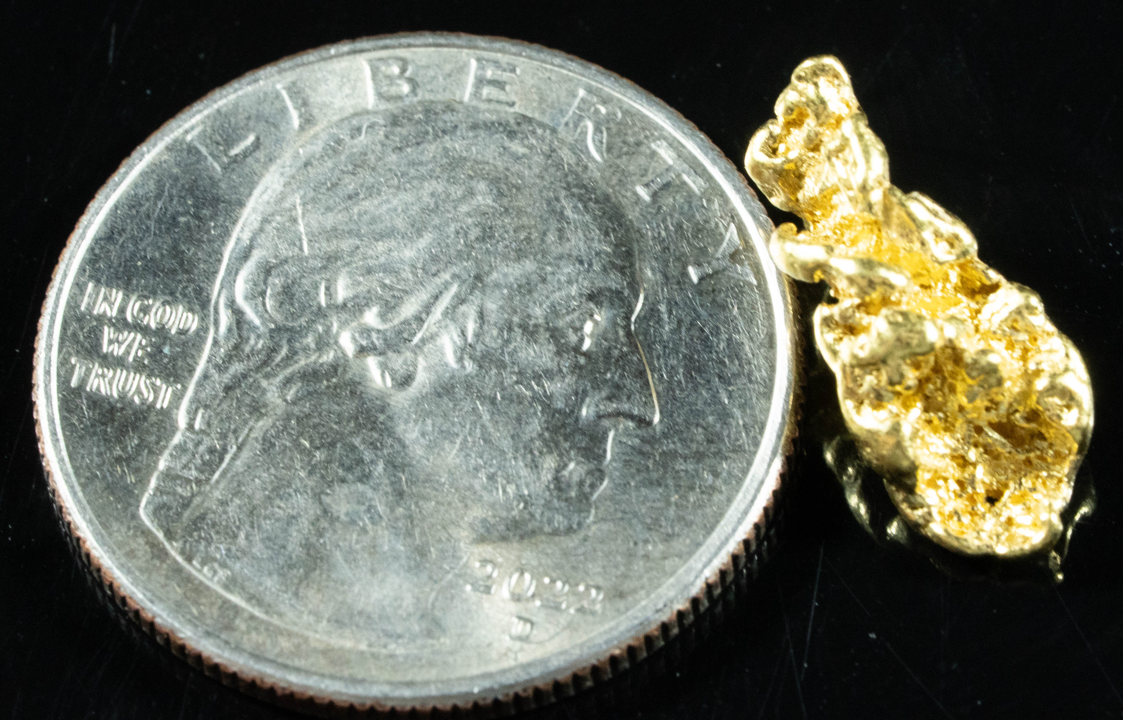 #254 Alaskan BC Natural Gold Nugget 2.55 Grams Genuine