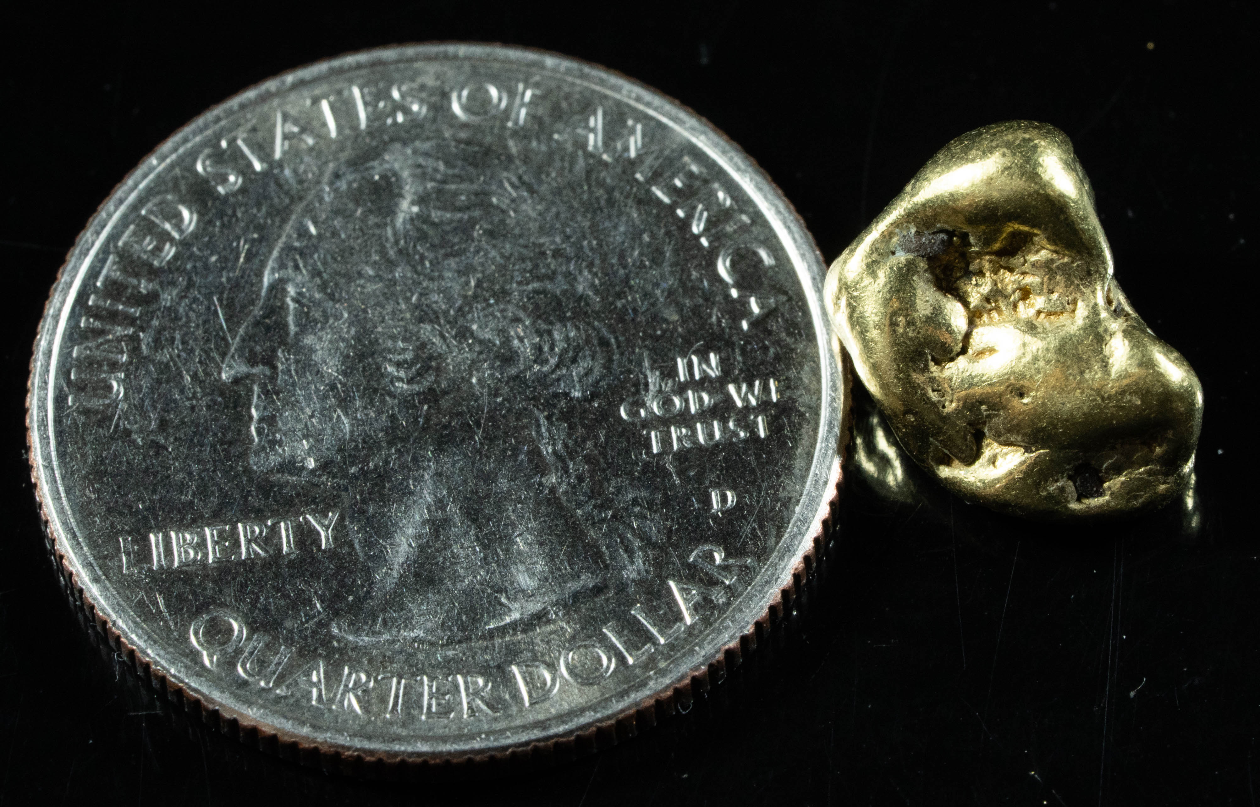 #310 Alaskan BC Natural Gold Nugget 3.95 Grams Genuine