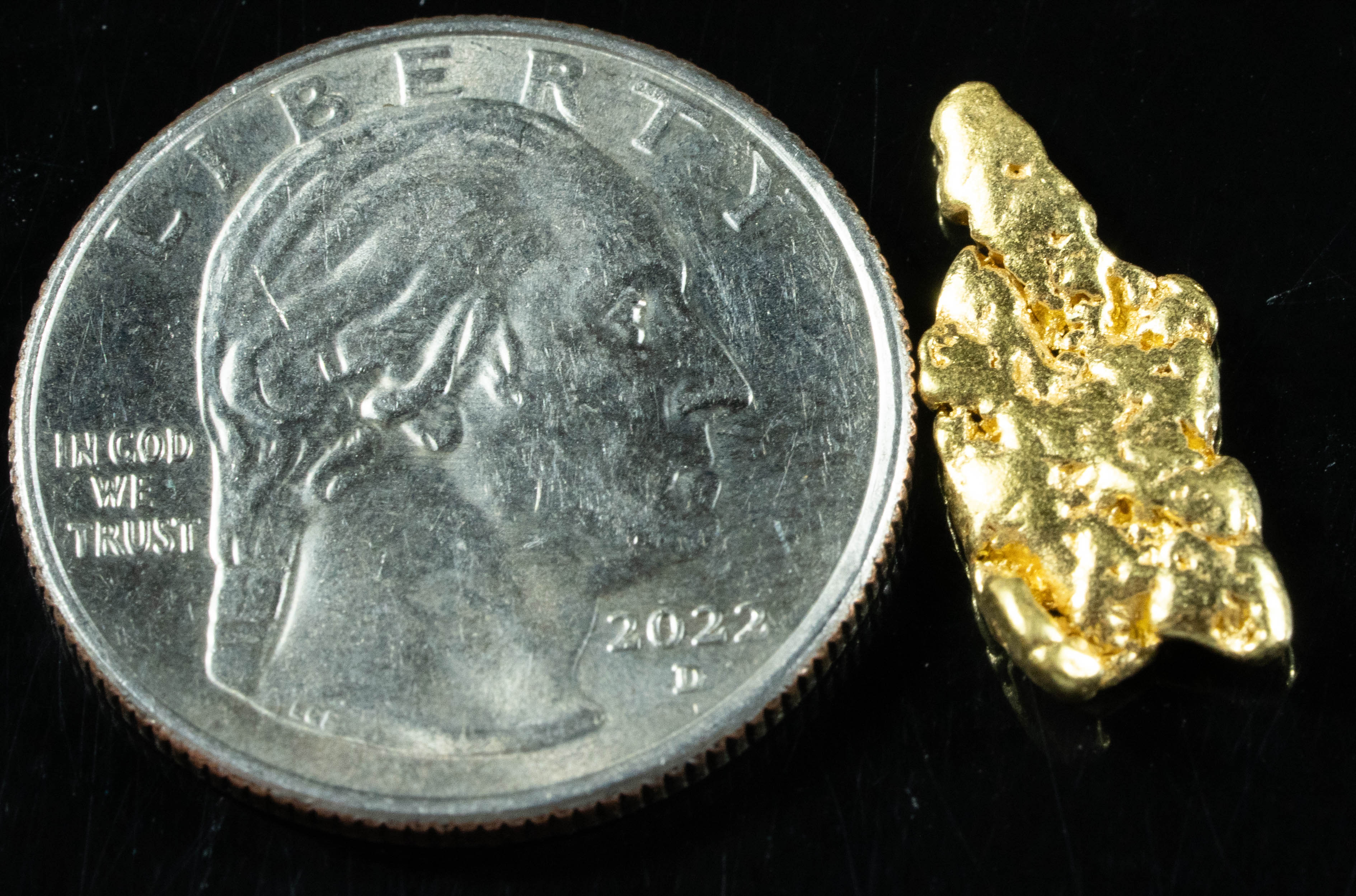 #259 Alaskan BC Natural Gold Nugget 2.22 Grams Genuine