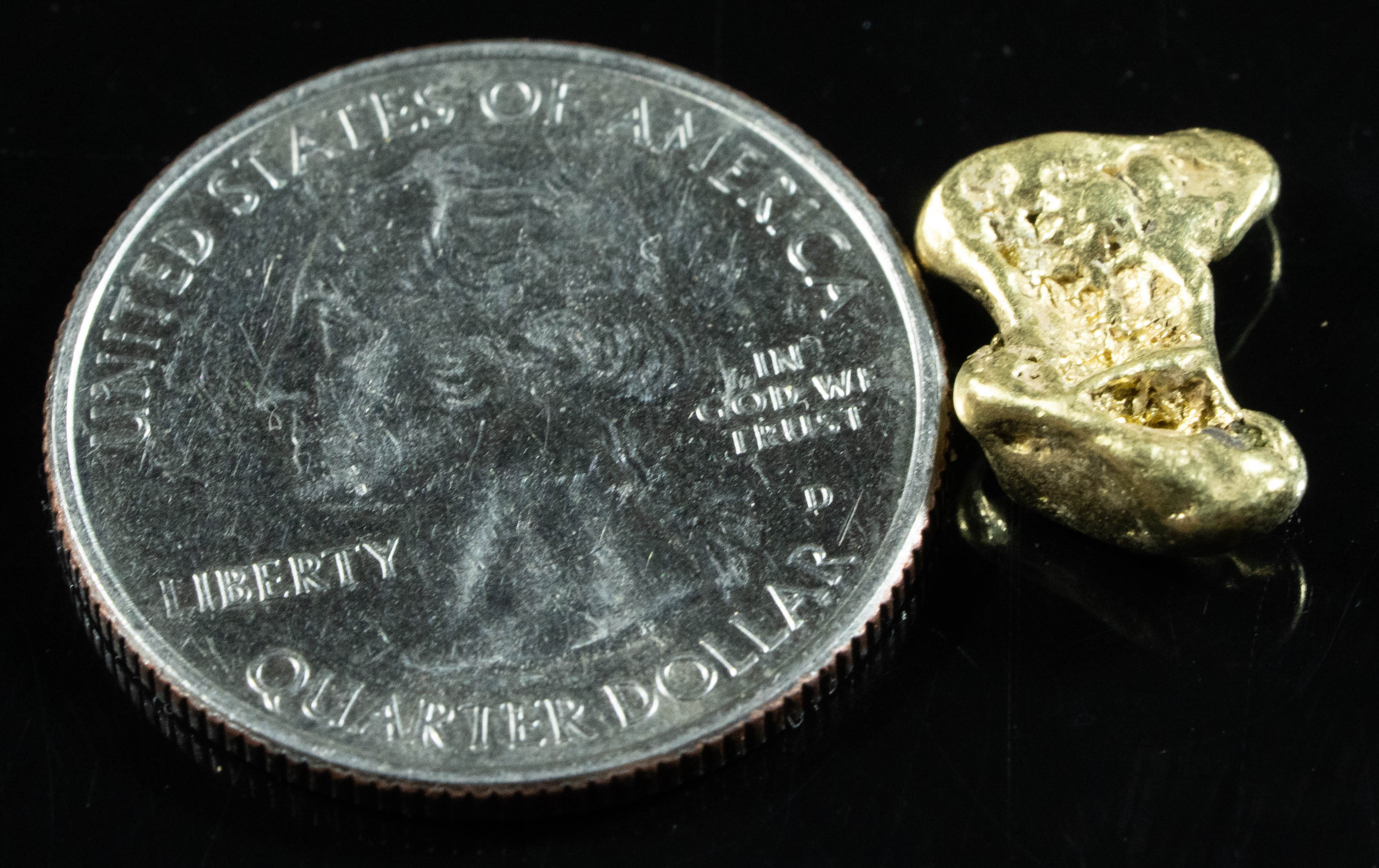 #320 BC Natural Gold Nugget 3.07 Grams Genuine