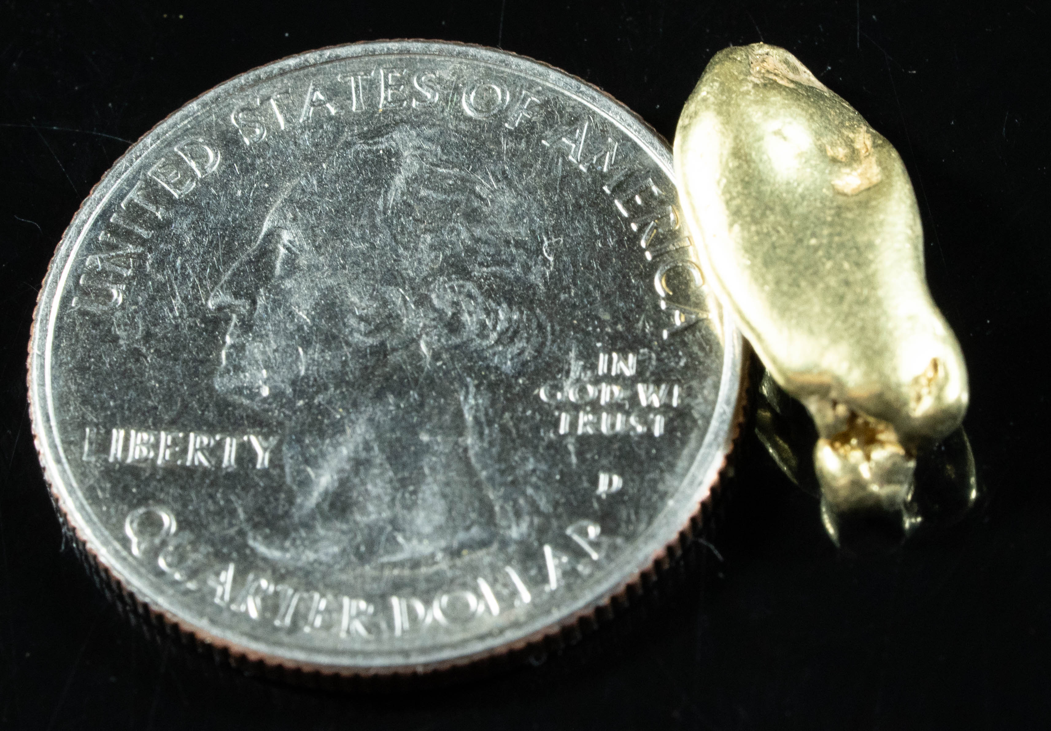 #322 BC Natural Gold Nugget 3.90 Grams Genuine