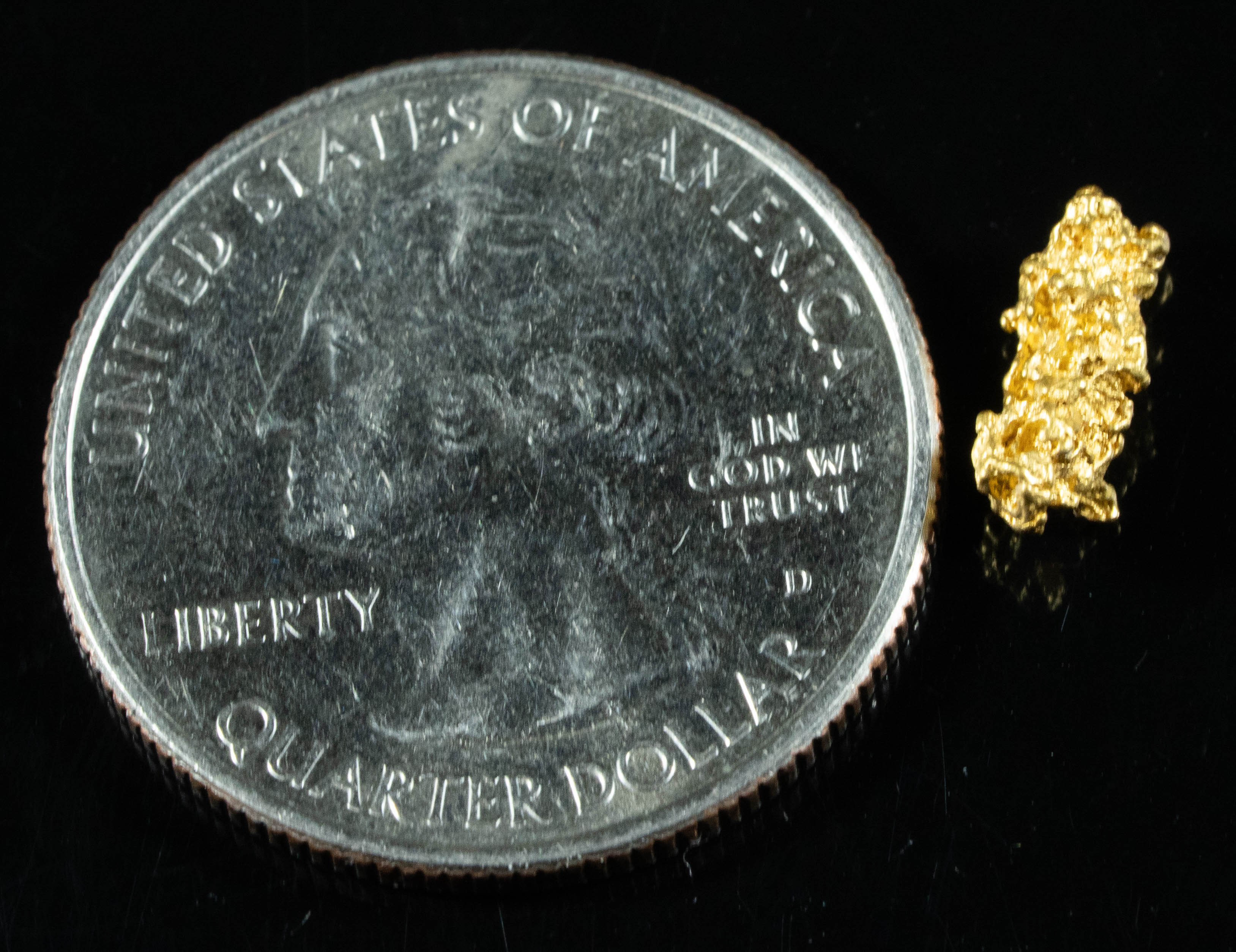 #739 Natural Gold Nugget Australian .66 Grams Genuine