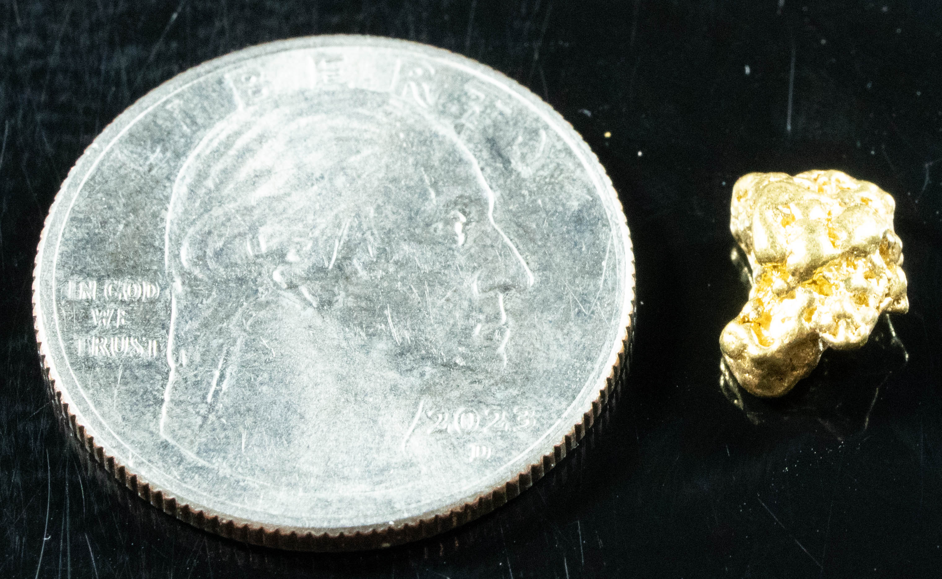 #50 Alaskan BC Natural Gold Nugget 1.76 Grams Genuine