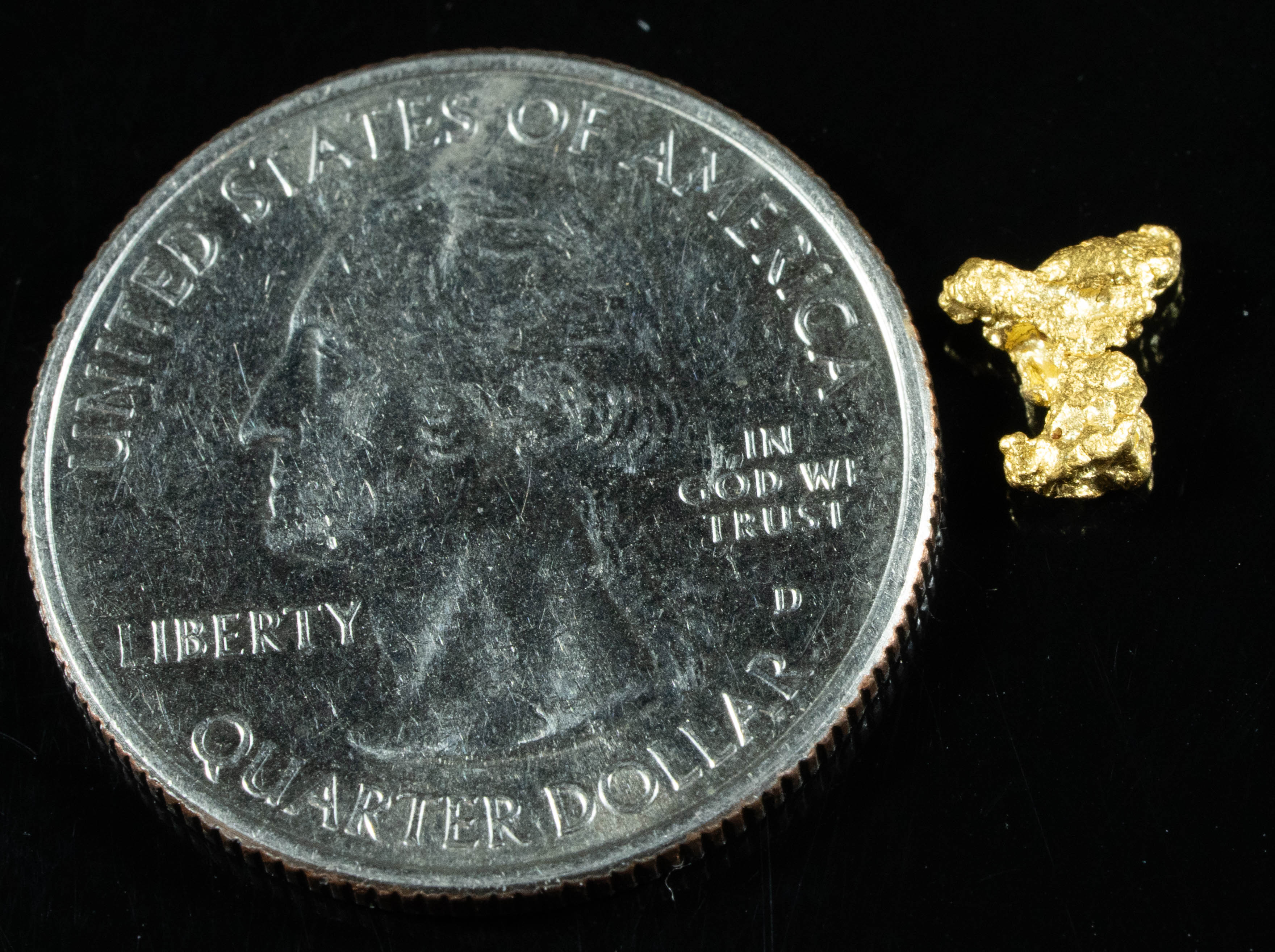 #747 Natural Gold Nugget Australian .45 Grams Genuine