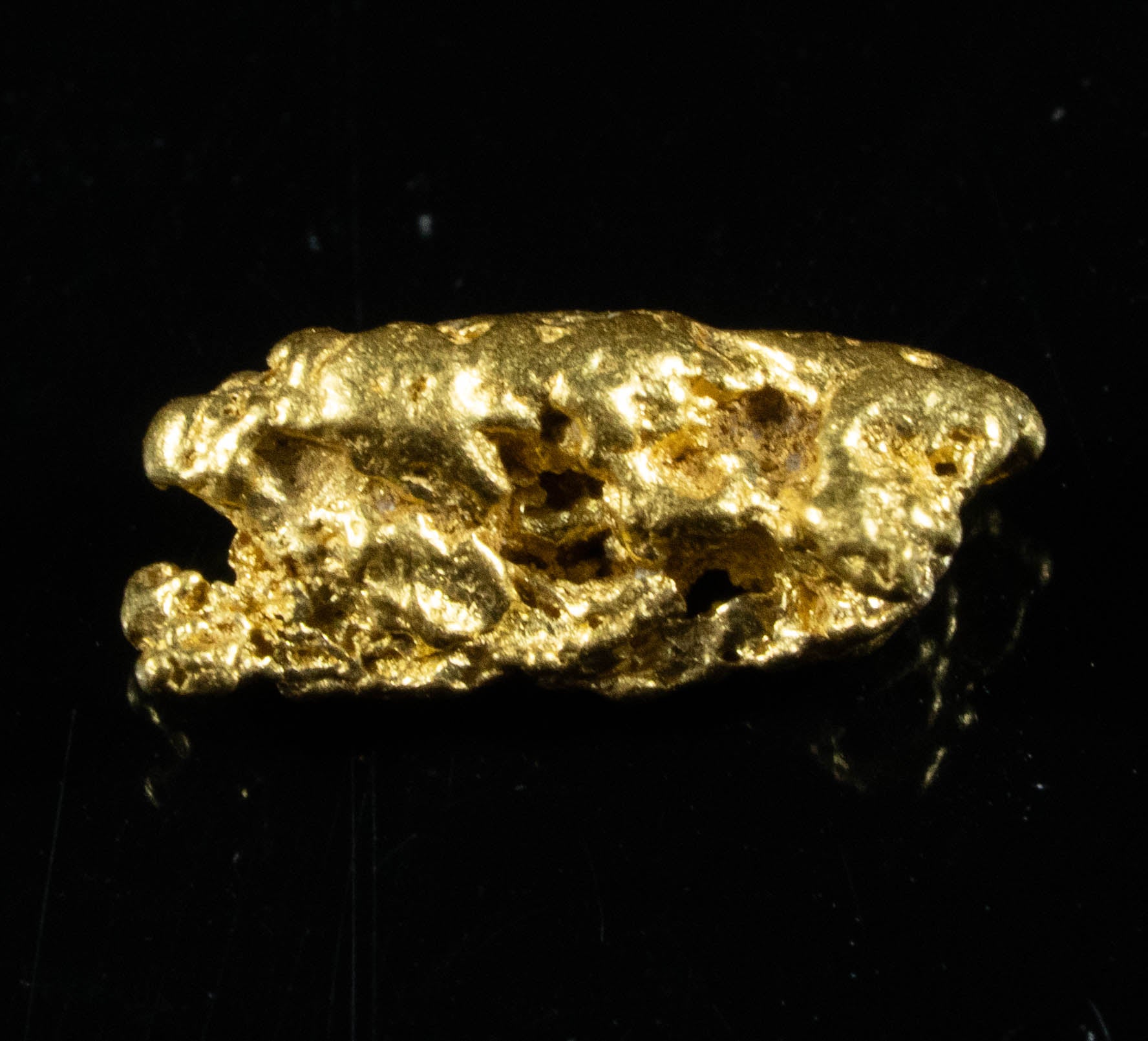#758 Natural Gold Nugget Australian .53 Grams Genuine