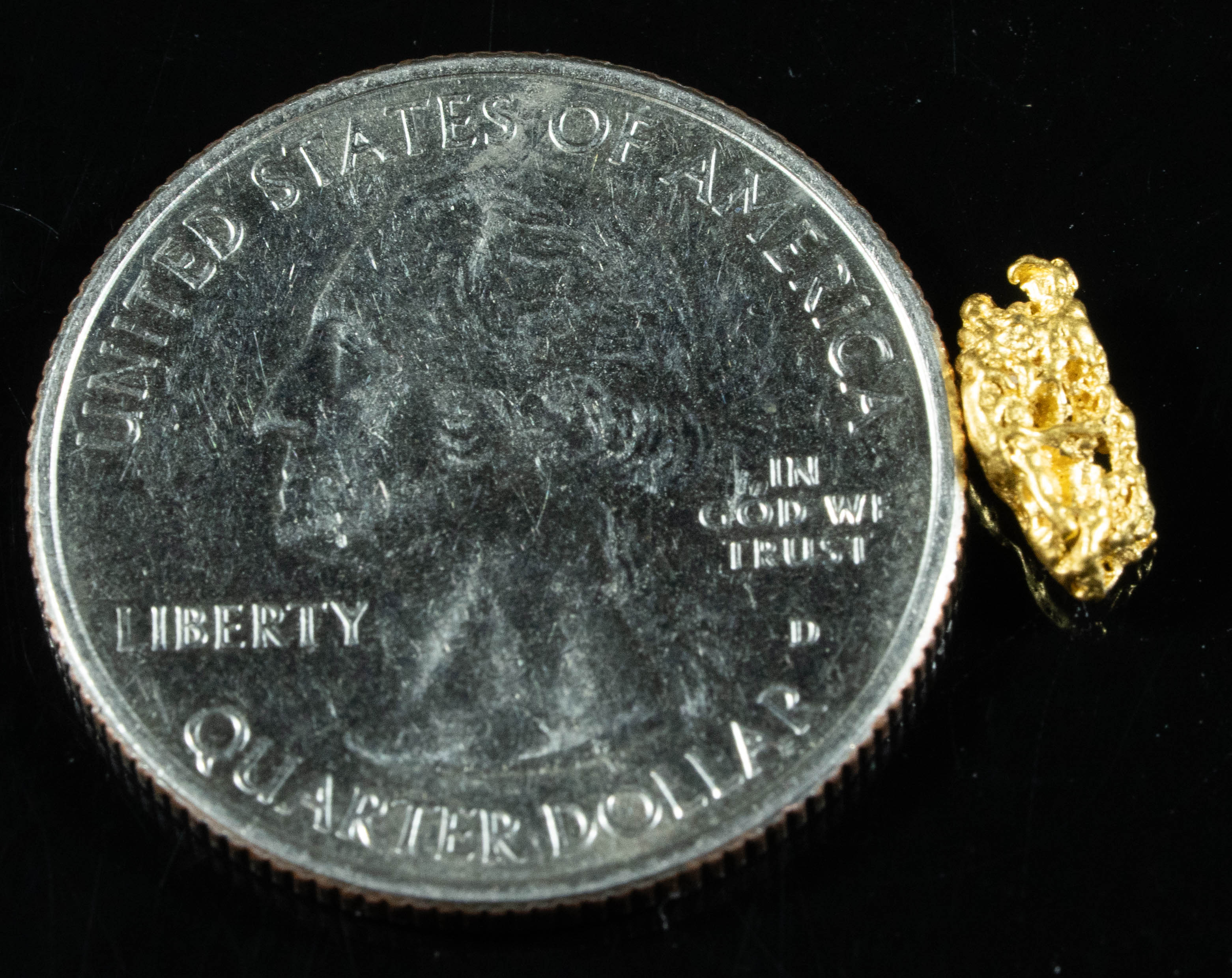 #758 Natural Gold Nugget Australian .53 Grams Genuine