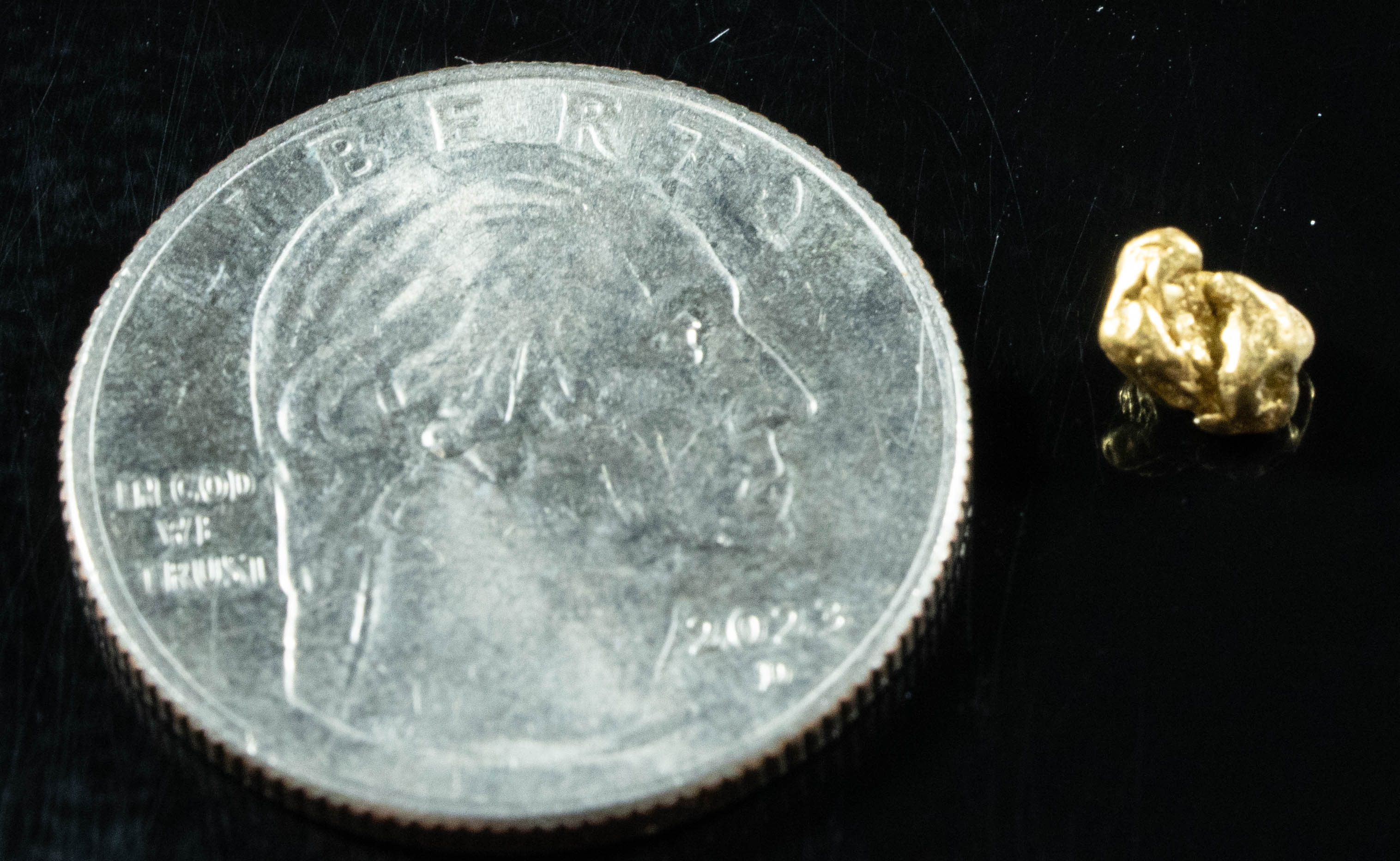 #104 Alaskan BC Natural Gold Nugget .50 Grams Genuine