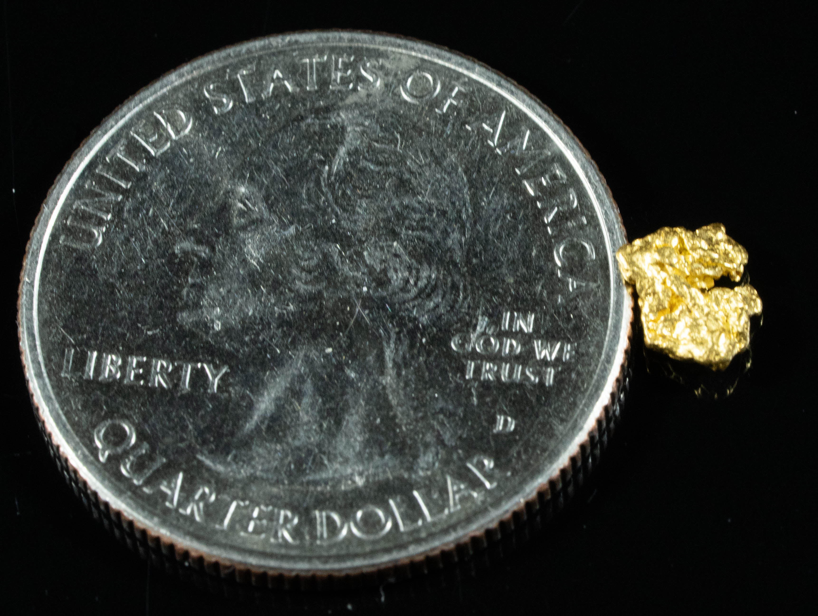 #770 Natural Gold Nugget Australian .42 Grams Genuine