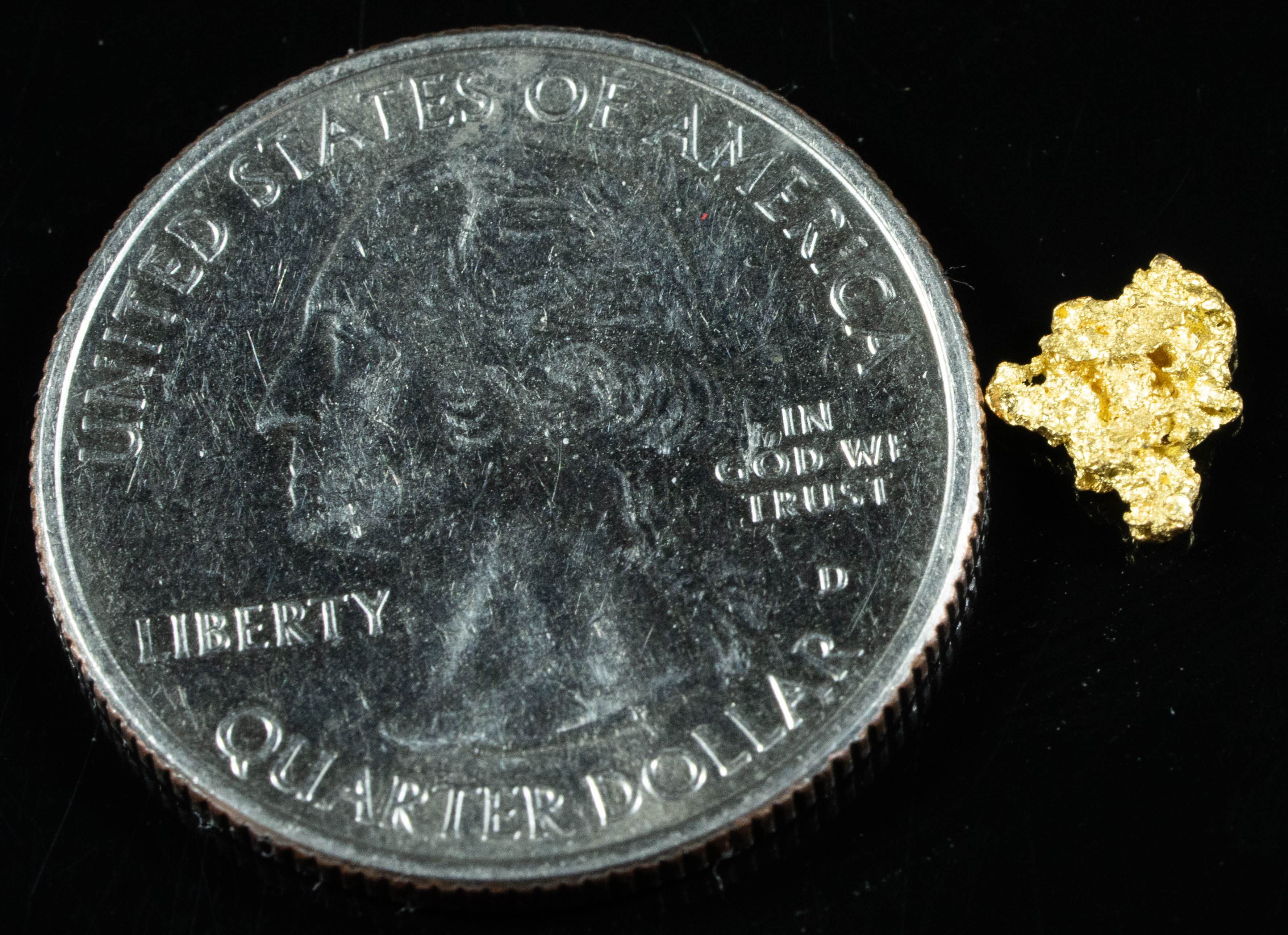 #774 Natural Gold Nugget Australian .37 Grams Genuine