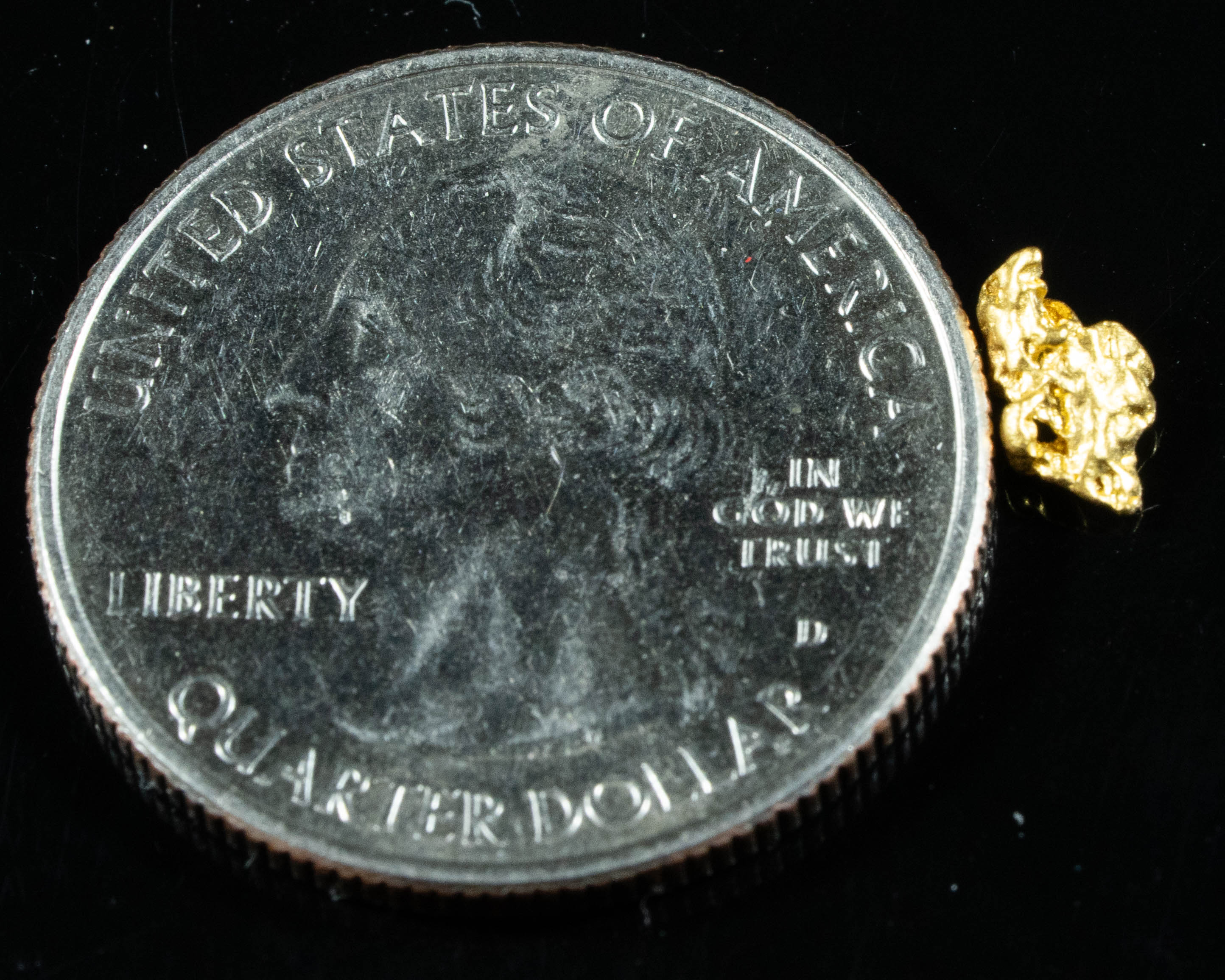 #778 Natural Gold Nugget Australian .36 Grams Genuine