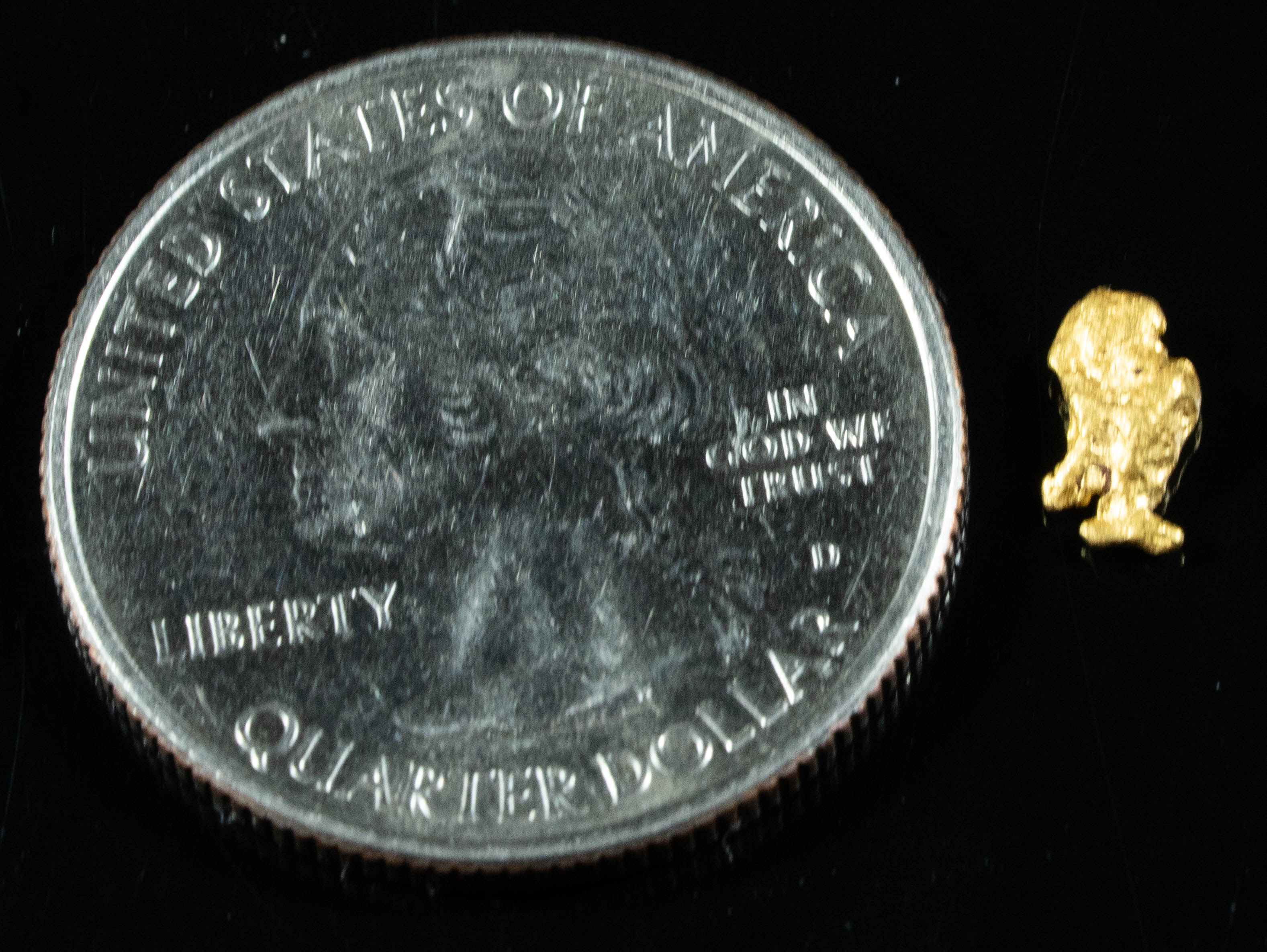 #784 Natural Gold Nugget Australian .36 Grams Genuine