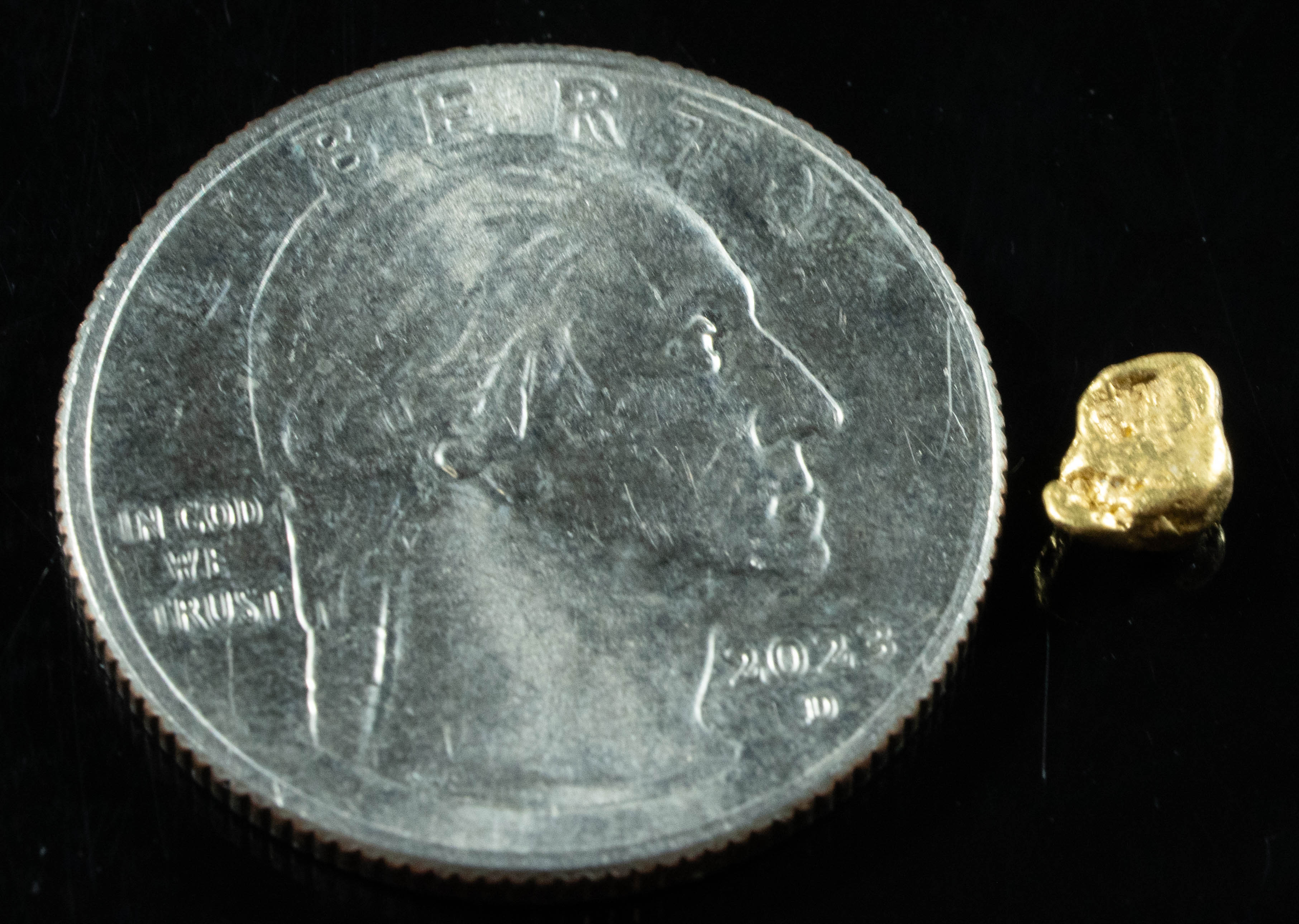 #136 Alaskan BC Natural Gold Nugget .52 Grams Genuine