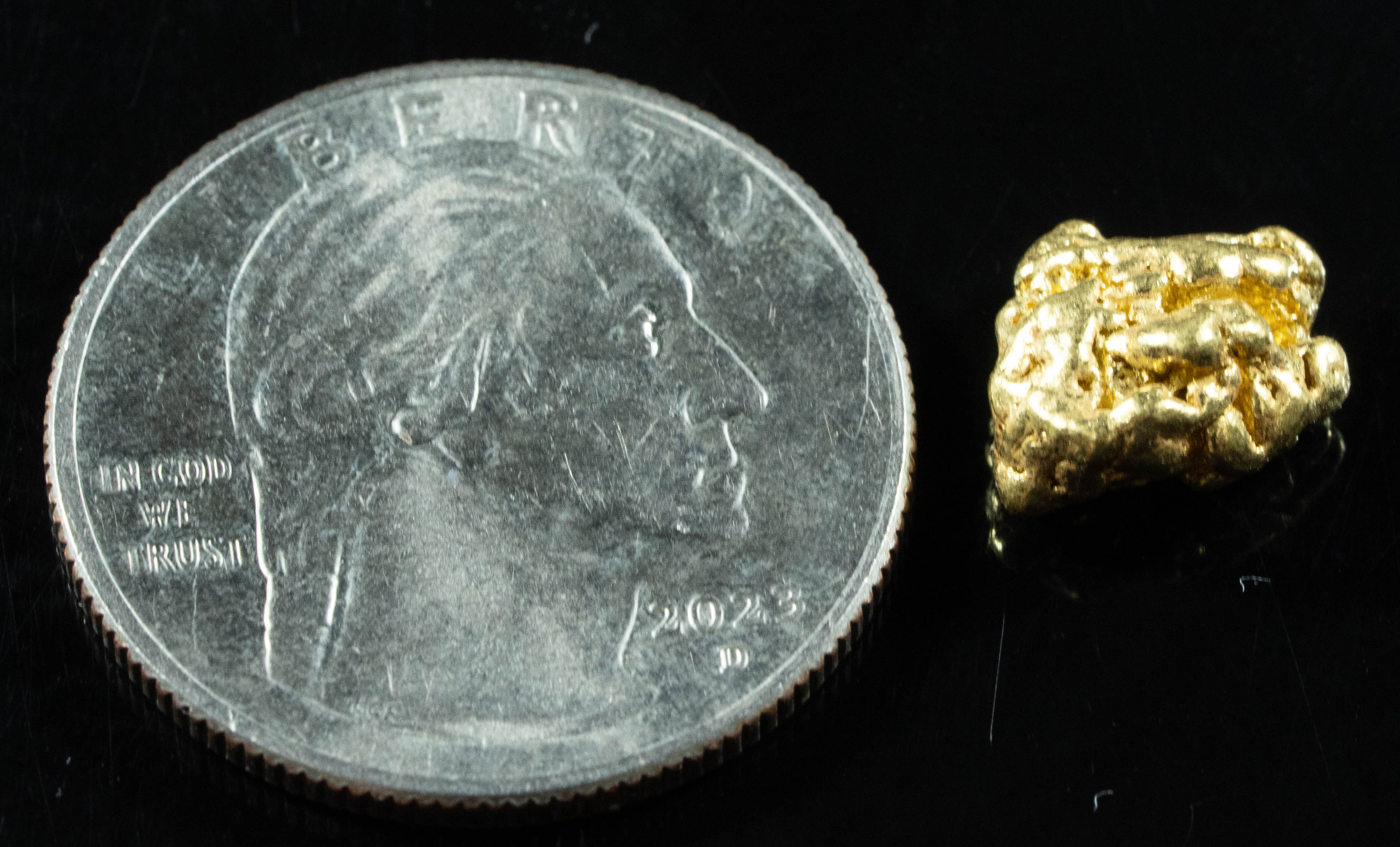#206 Alaskan BC Natural Gold Nugget 2.36 Grams Genuine