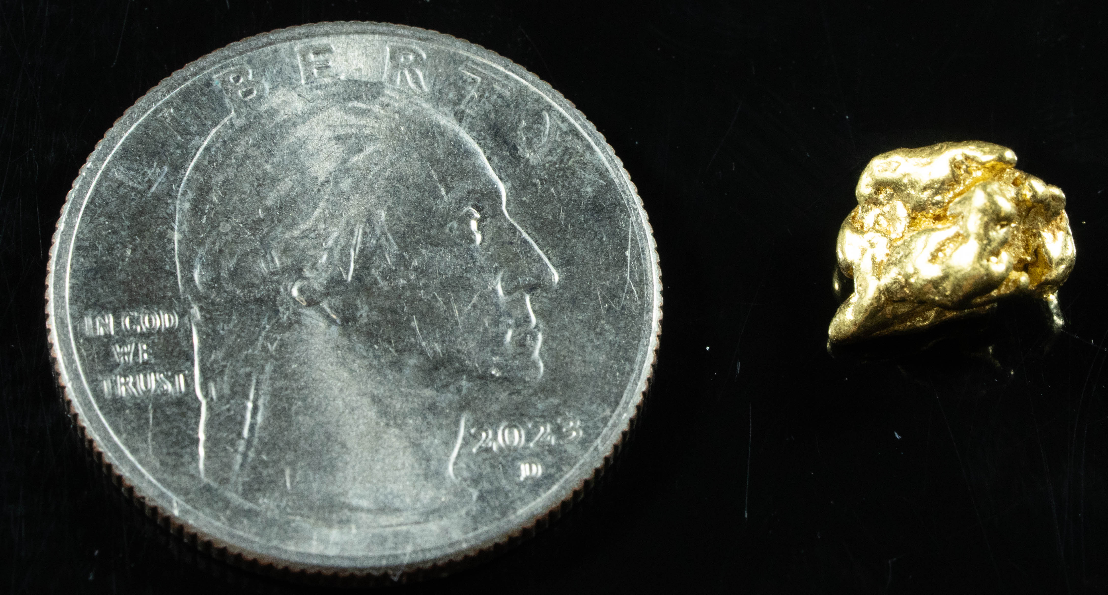 #224 Alaskan BC Natural Gold Nugget 2.07 Grams Genuine