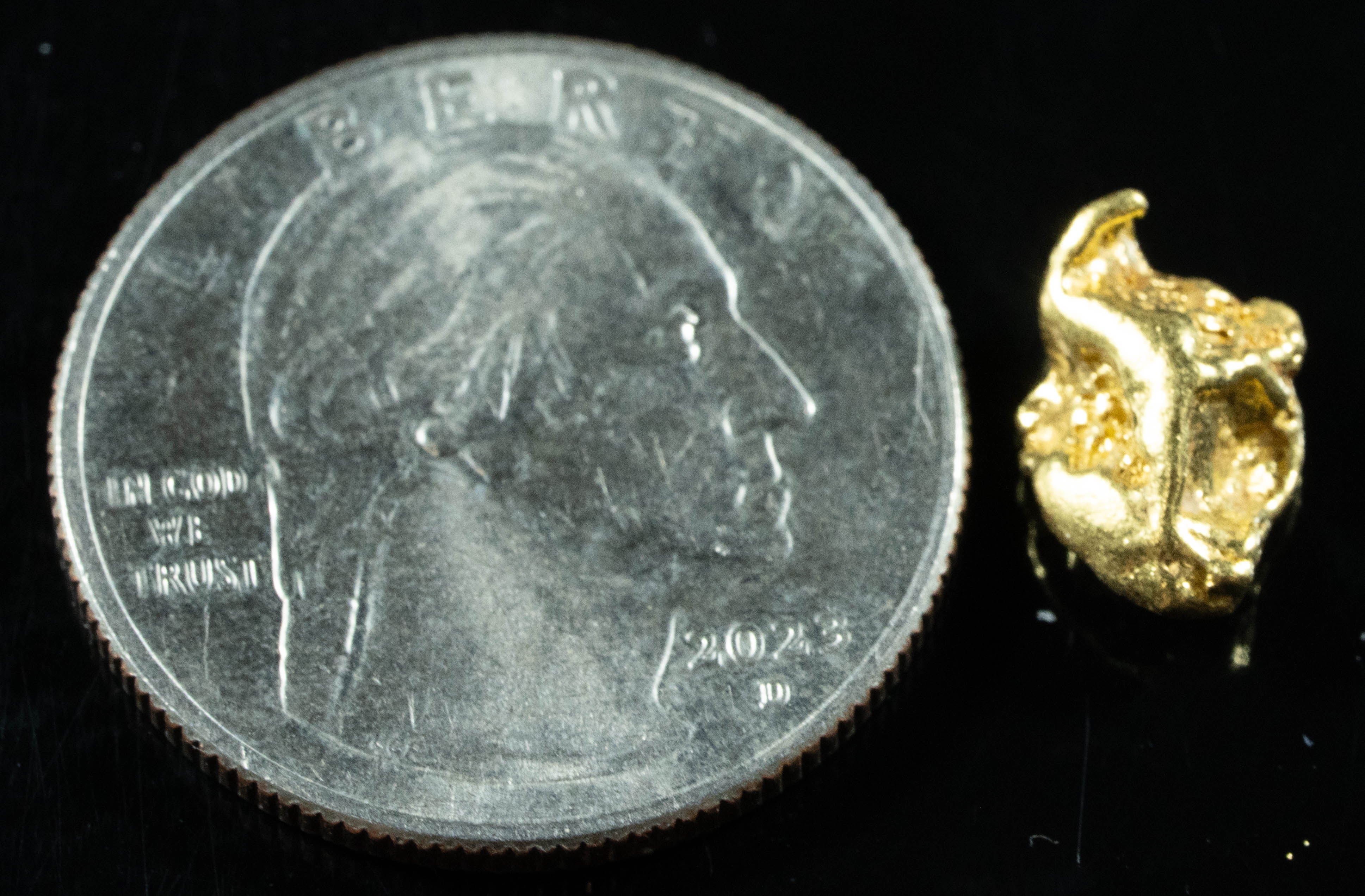 #242 Alaskan BC Natural Gold Nugget 2.10 Grams Genuine