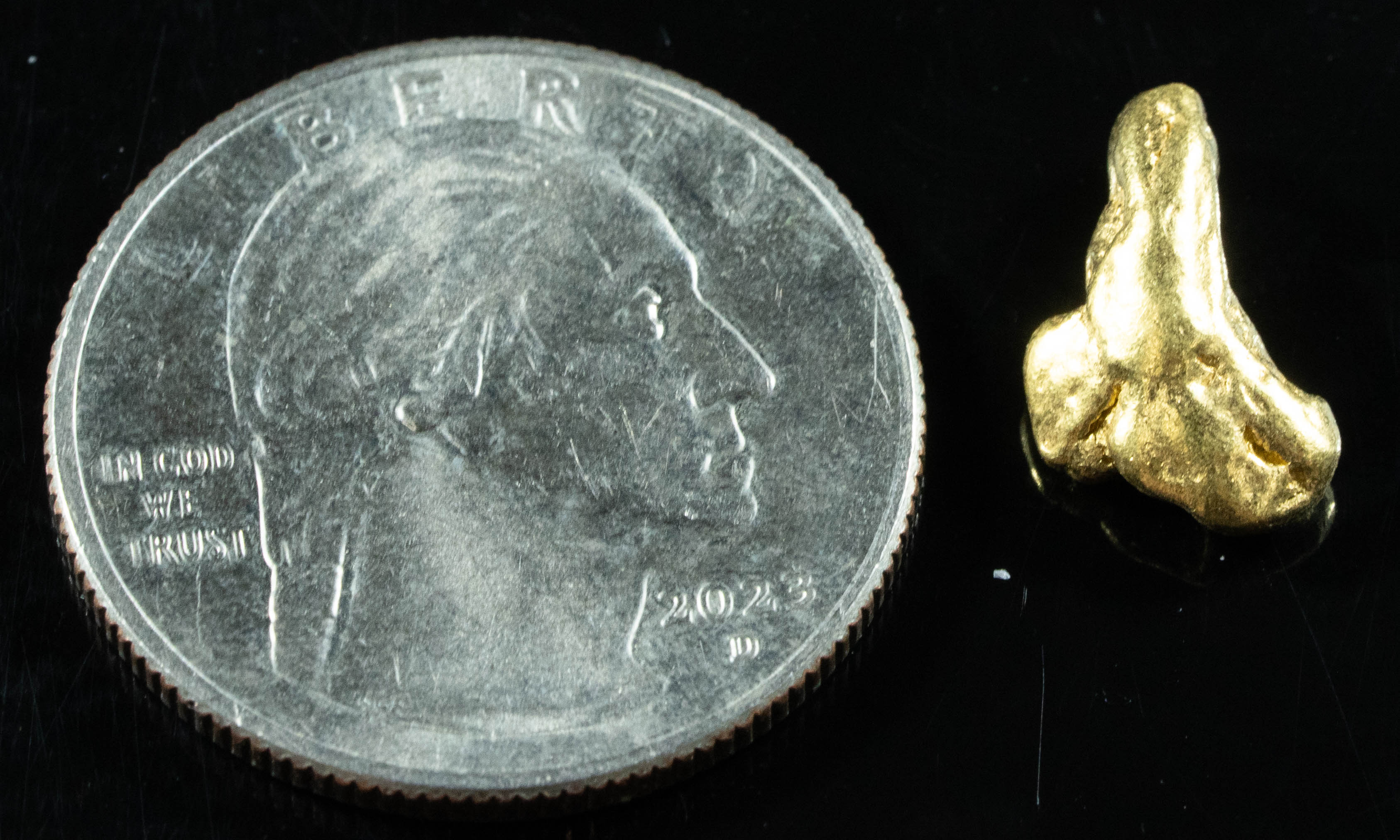 #244 Alaskan BC Natural Gold Nugget 2.51 Grams Genuine