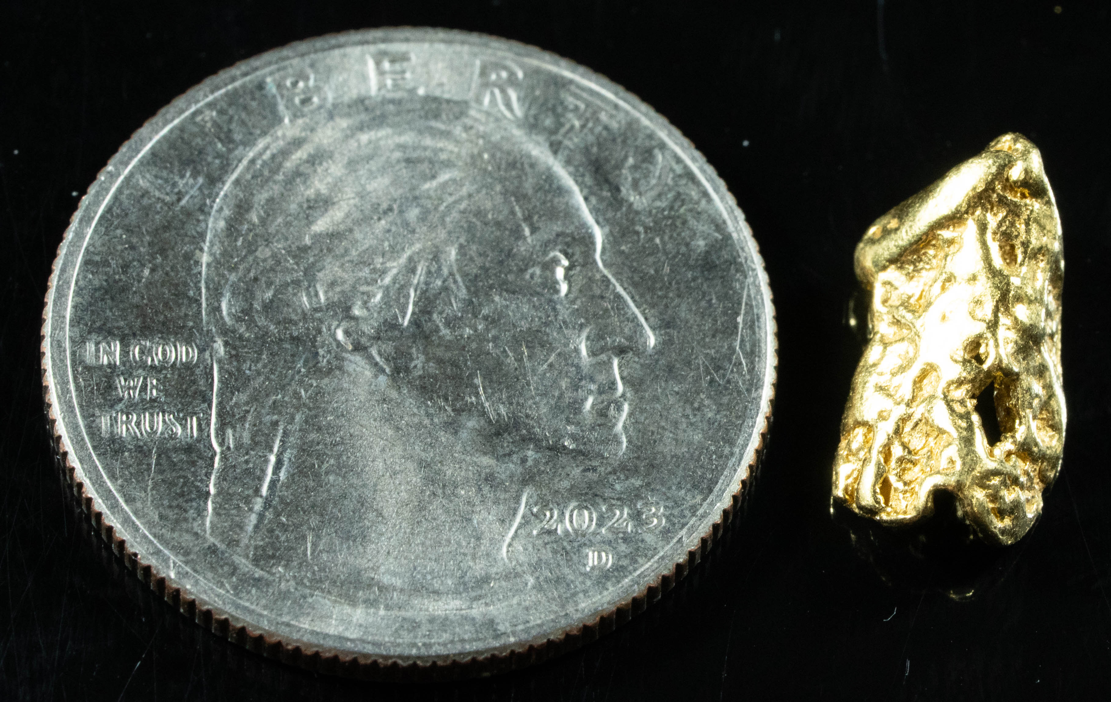 #246 Alaskan BC Natural Gold Nugget 2.08 Grams Genuine
