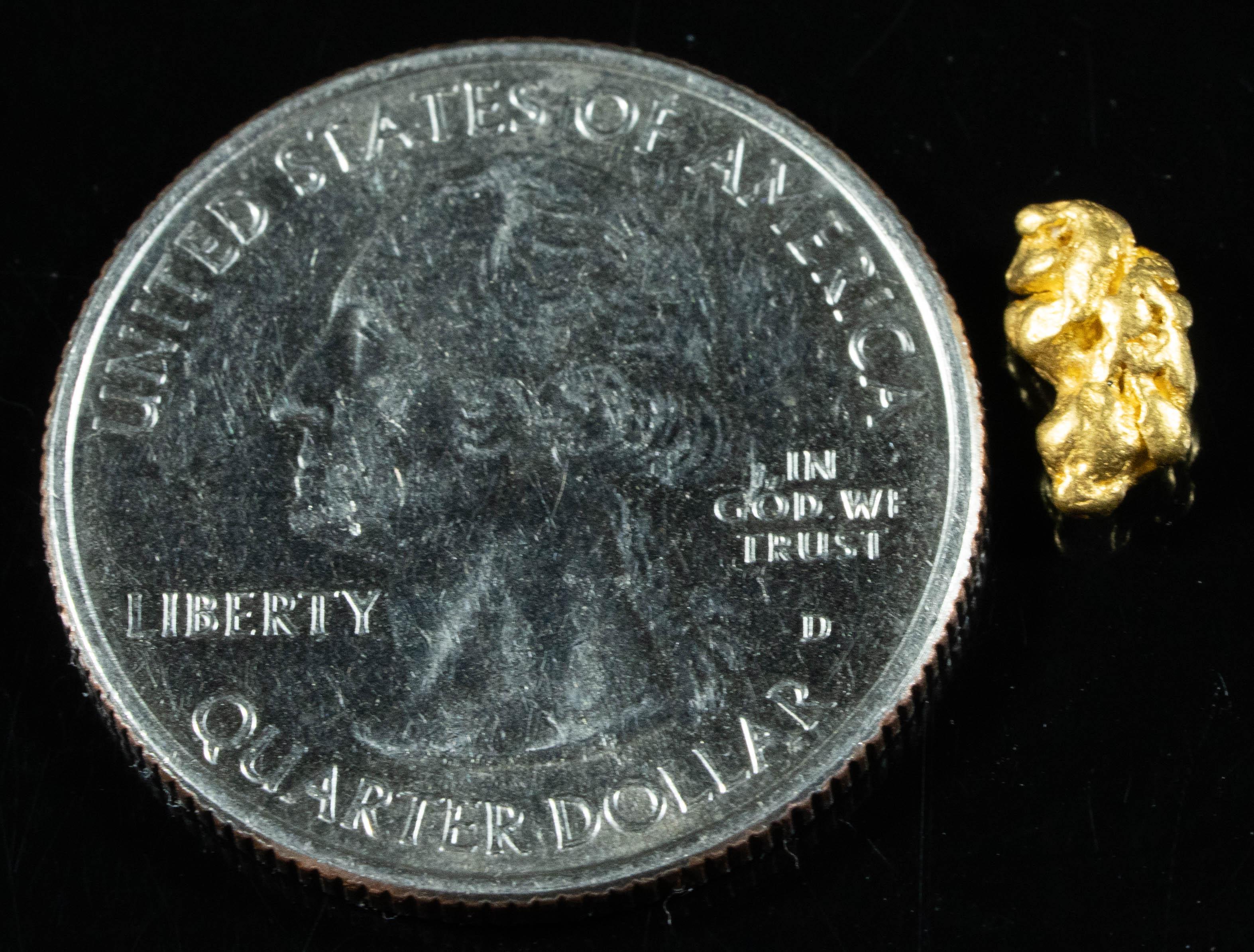 #805 Natural Gold Nugget Australian .89 Grams Genuine