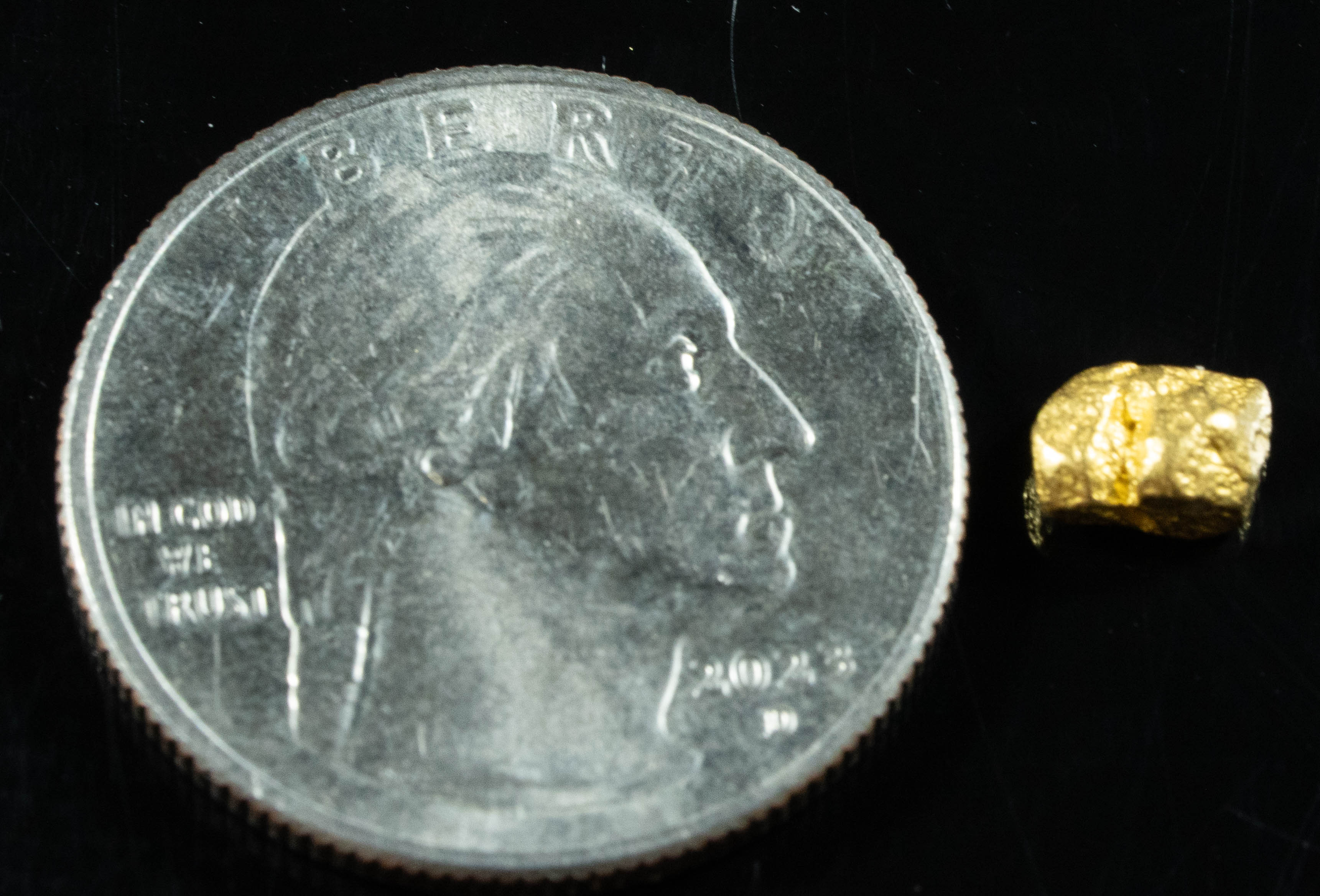 #726 Natural Gold Nugget Australian .88 Grams Genuine