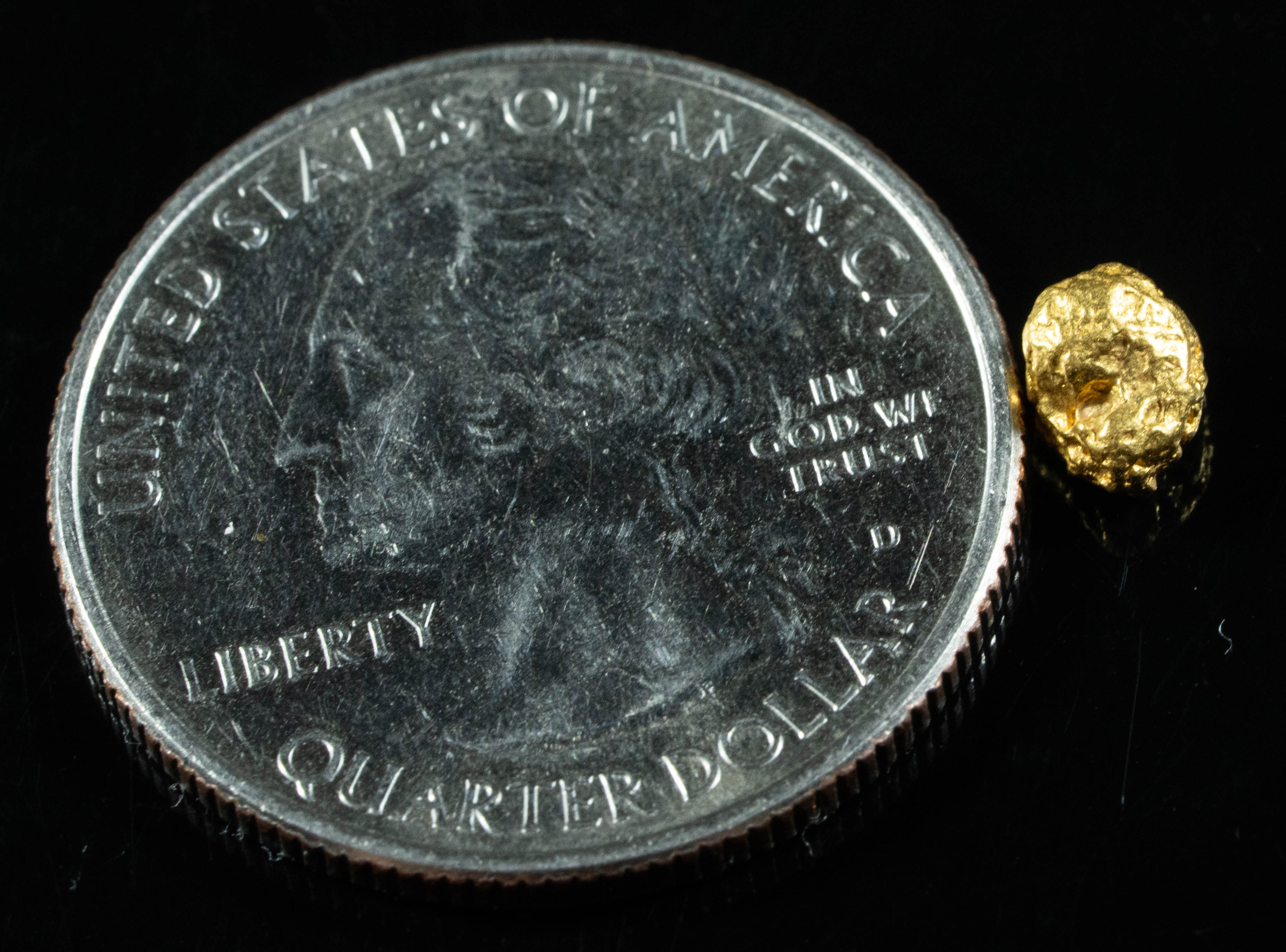 #821 Natural Gold Nugget Australian .74 Grams Genuine