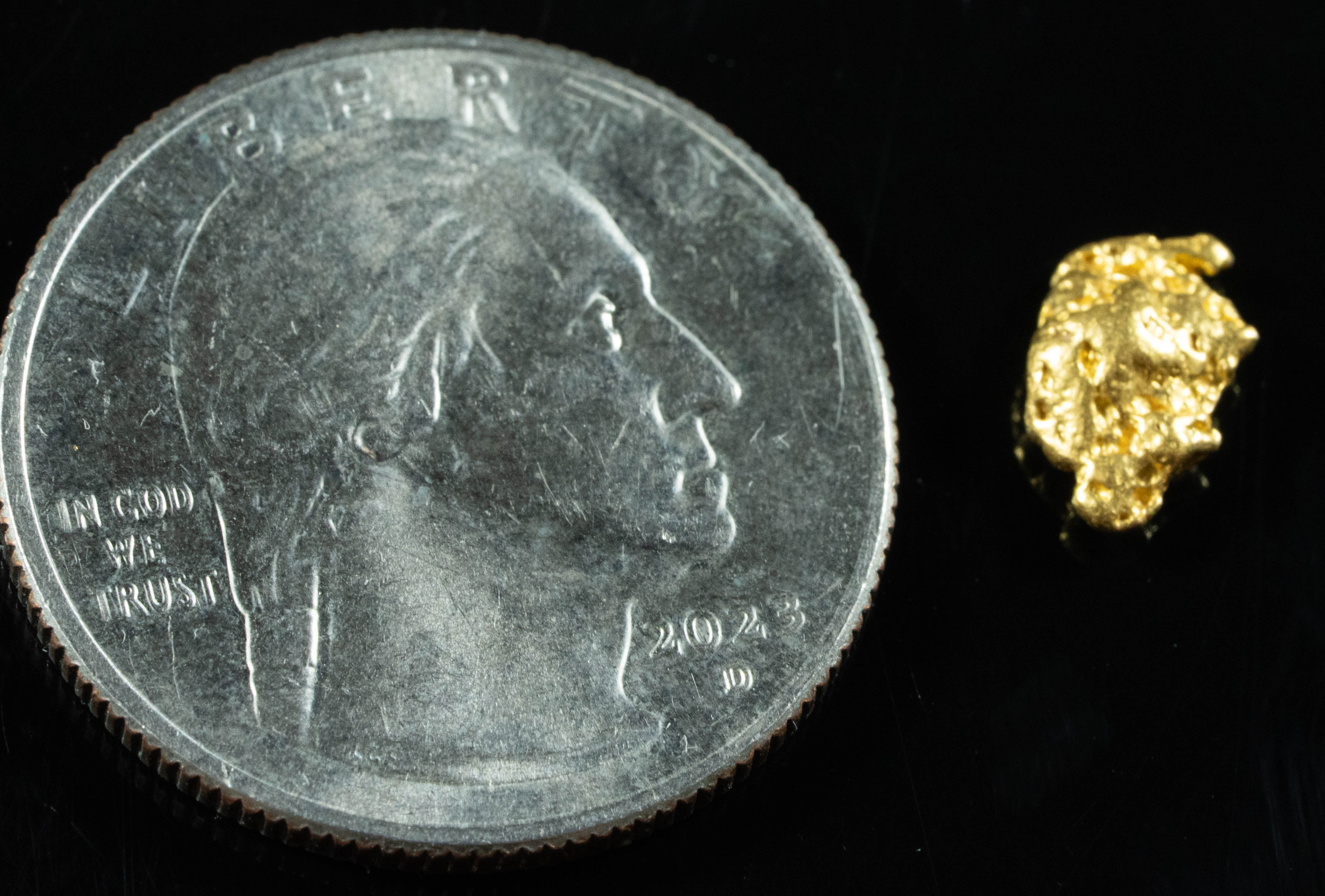 #755 Natural Gold Nugget Australian 1.00 Grams Genuine