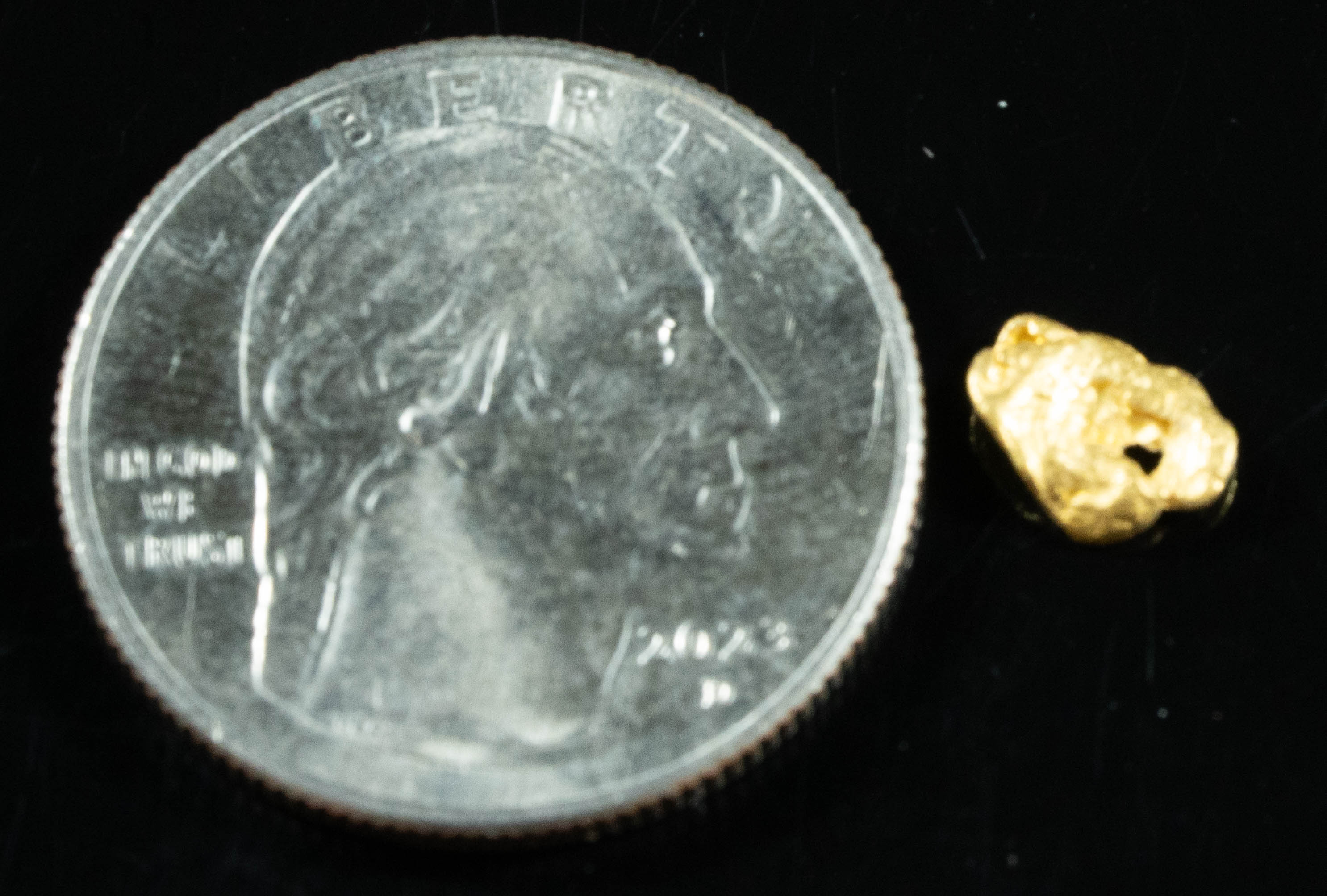 #761 Natural Gold Nugget Australian .37 Grams Genuine
