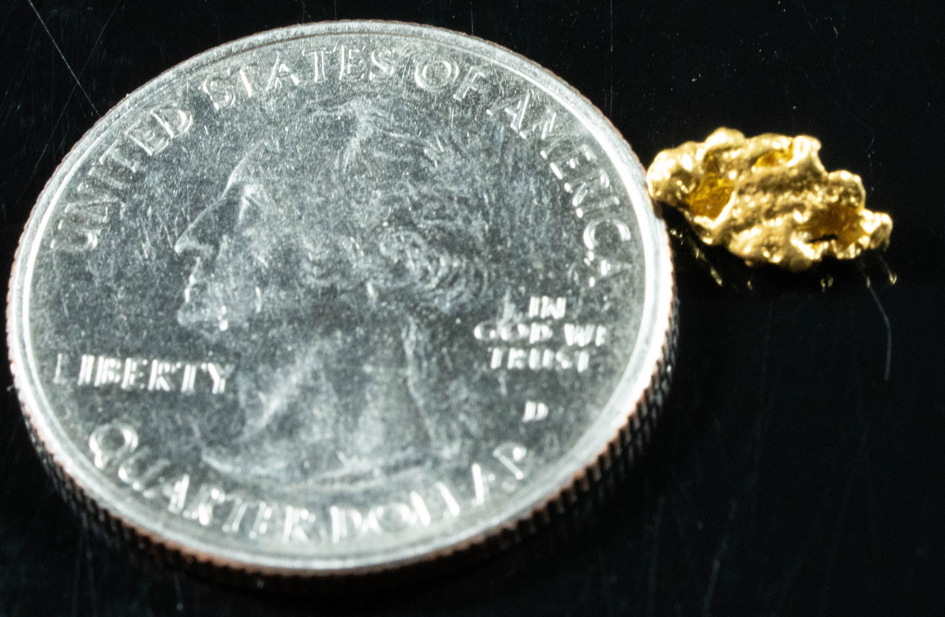 #837 Natural Gold Nugget Australian .68 Grams Genuine