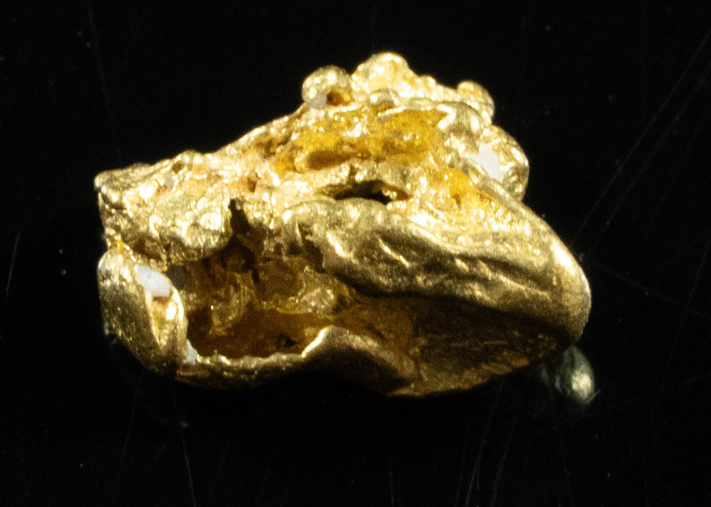 #770 Natural Gold Nugget Australian .60 Grams Genuine