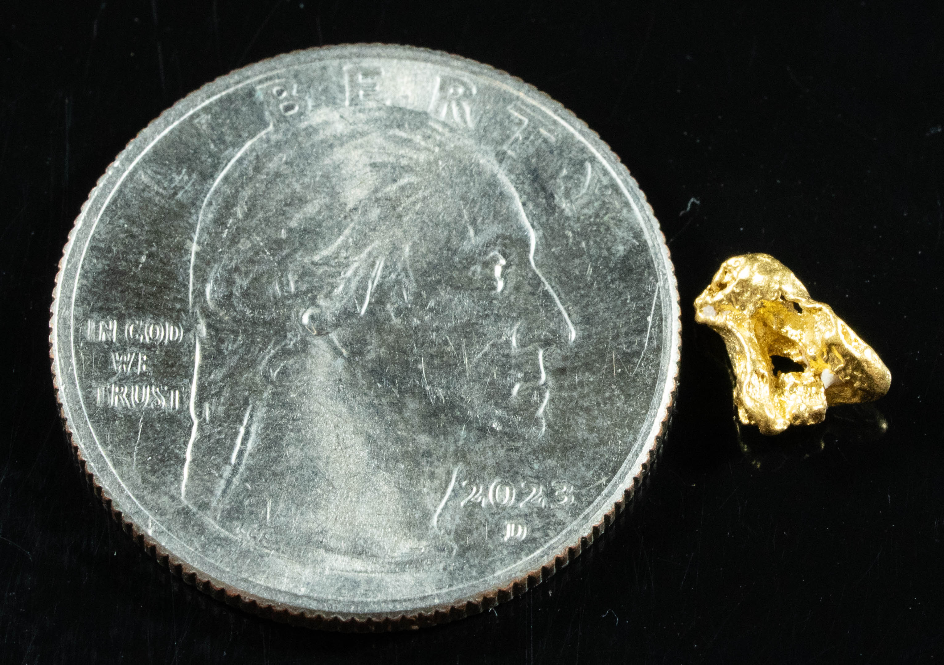 #770 Natural Gold Nugget Australian .60 Grams Genuine