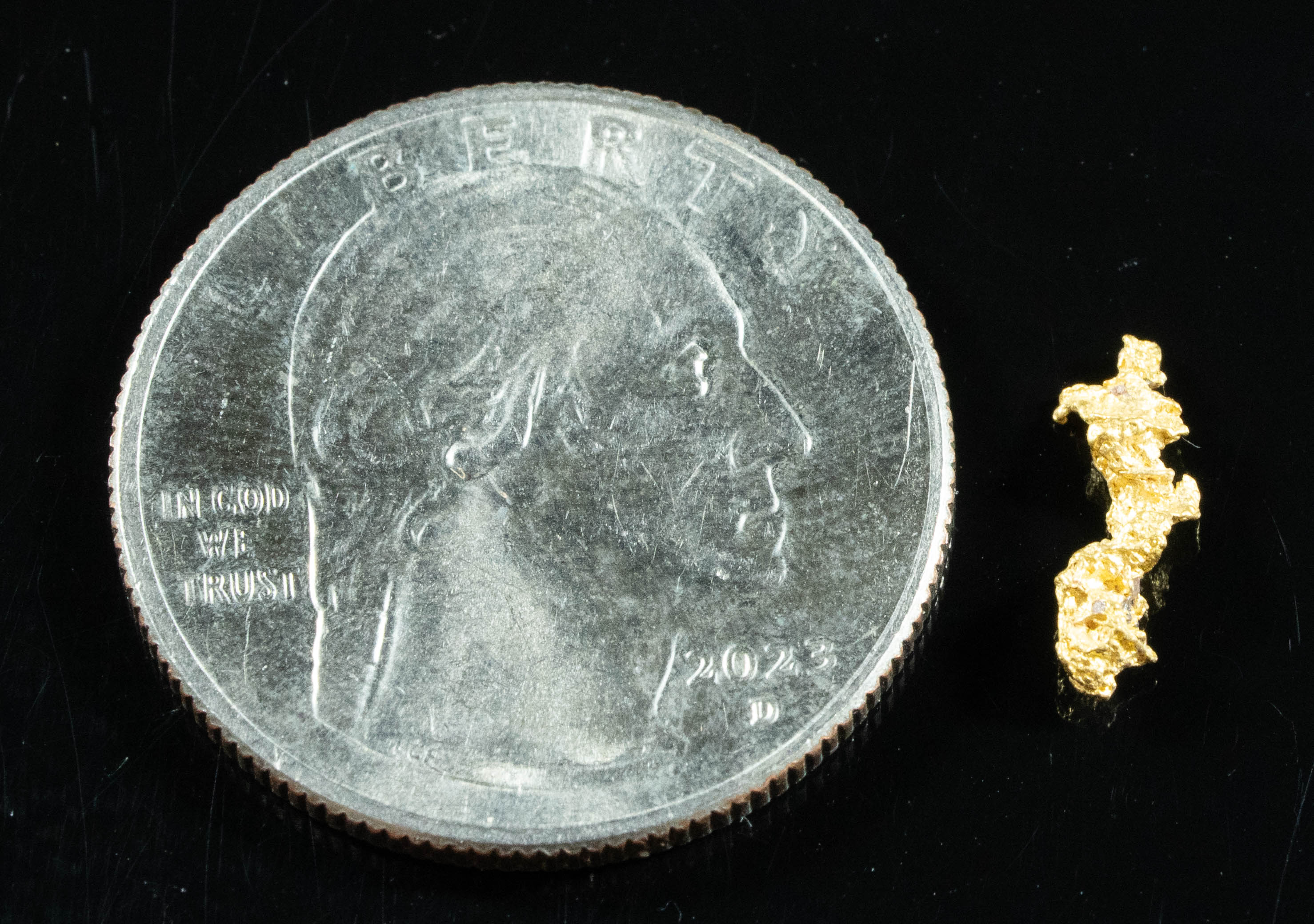 #772 Natural Gold Nugget Australian .34 Grams Genuine