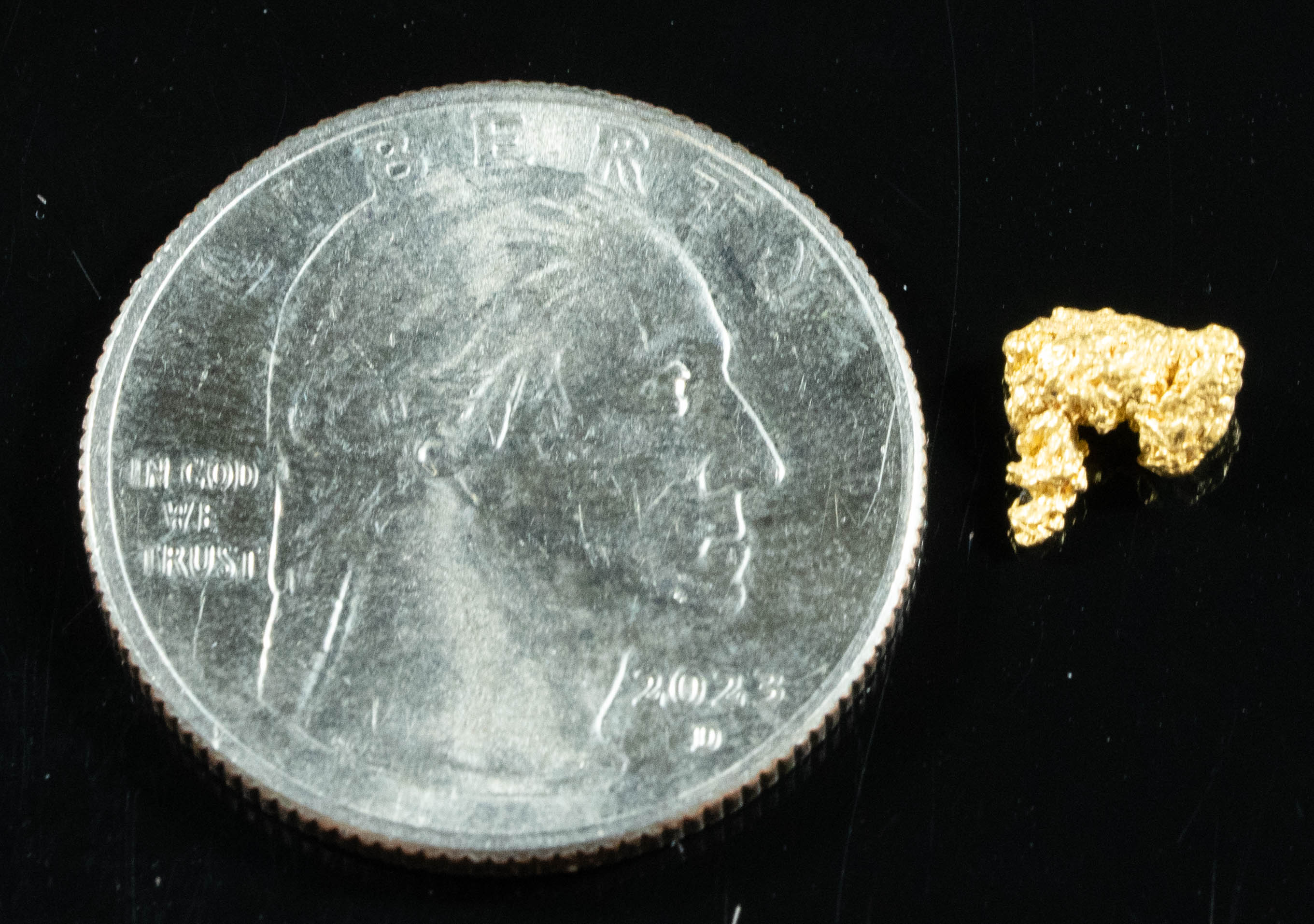 #777 Natural Gold Nugget Australian .50 Grams Genuine