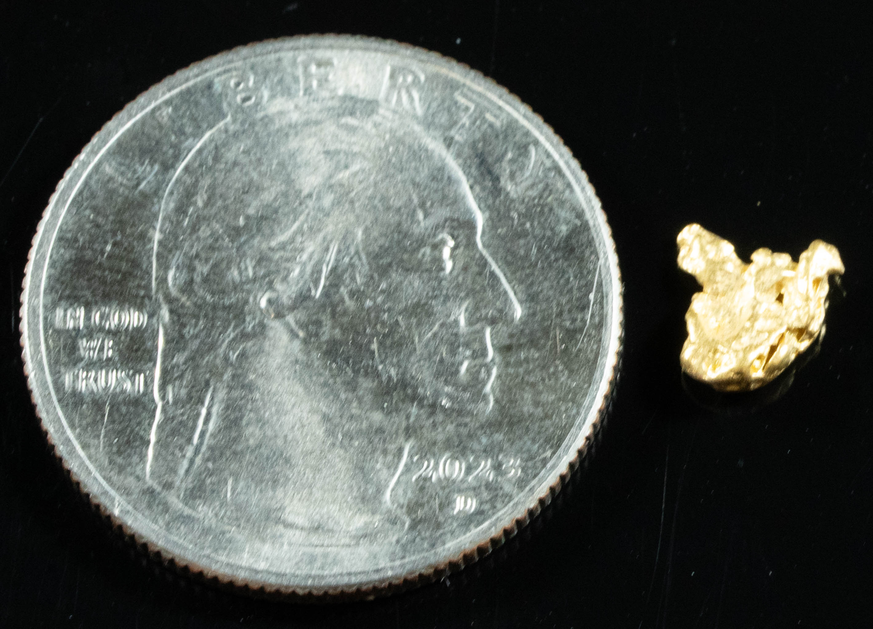 #778 Natural Gold Nugget Australian .55 Grams Genuine