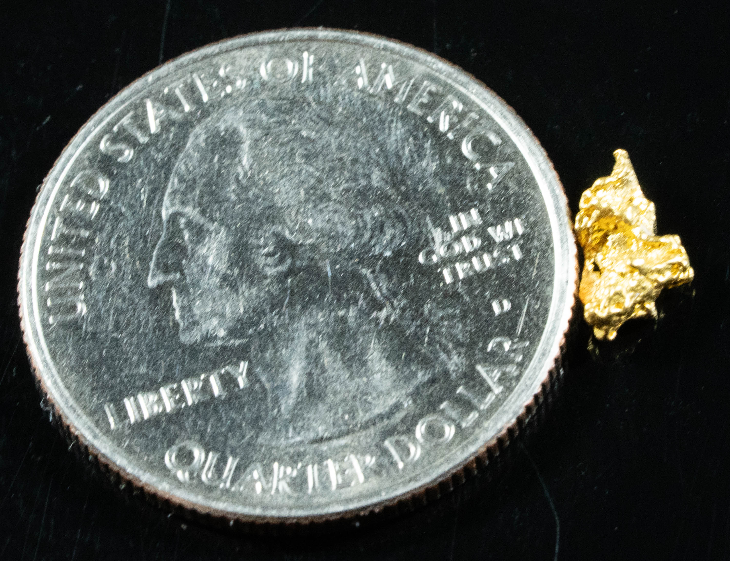 #844 Natural Gold Nugget Australian .41 Grams Genuine