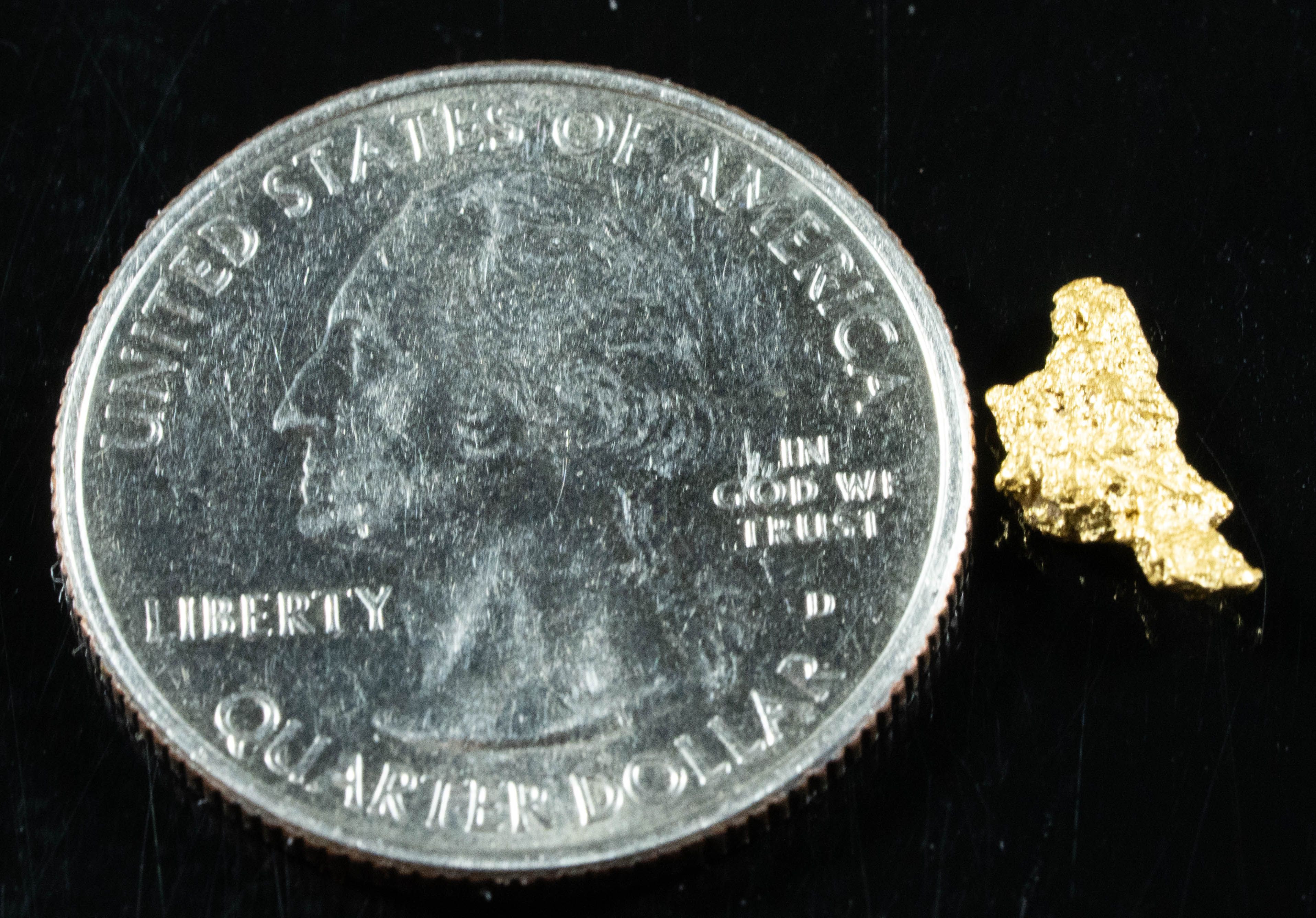#845 Natural Gold Nugget Australian .56 Grams Genuine