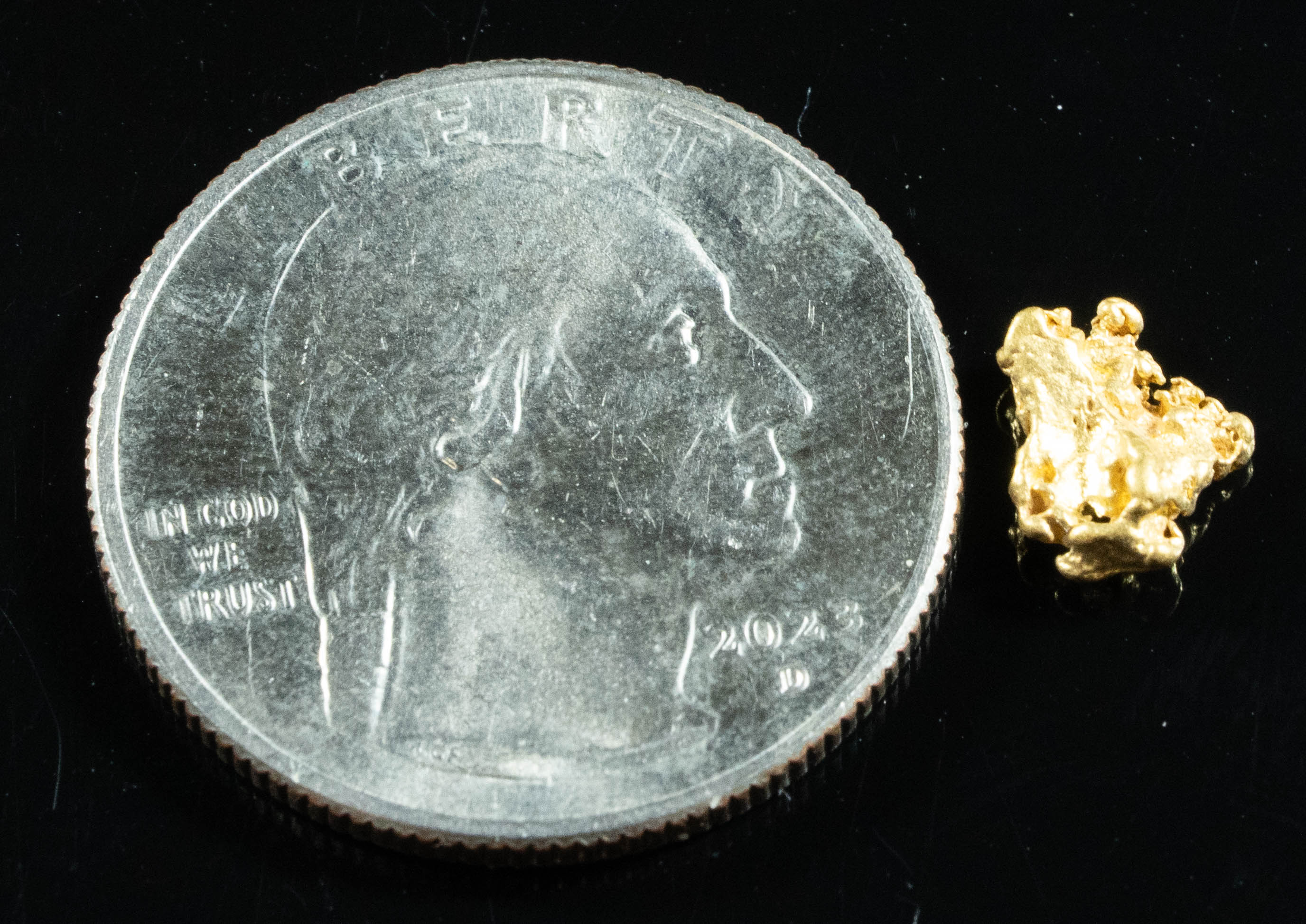 #784 Natural Gold Nugget Australian .63 Grams Genuine