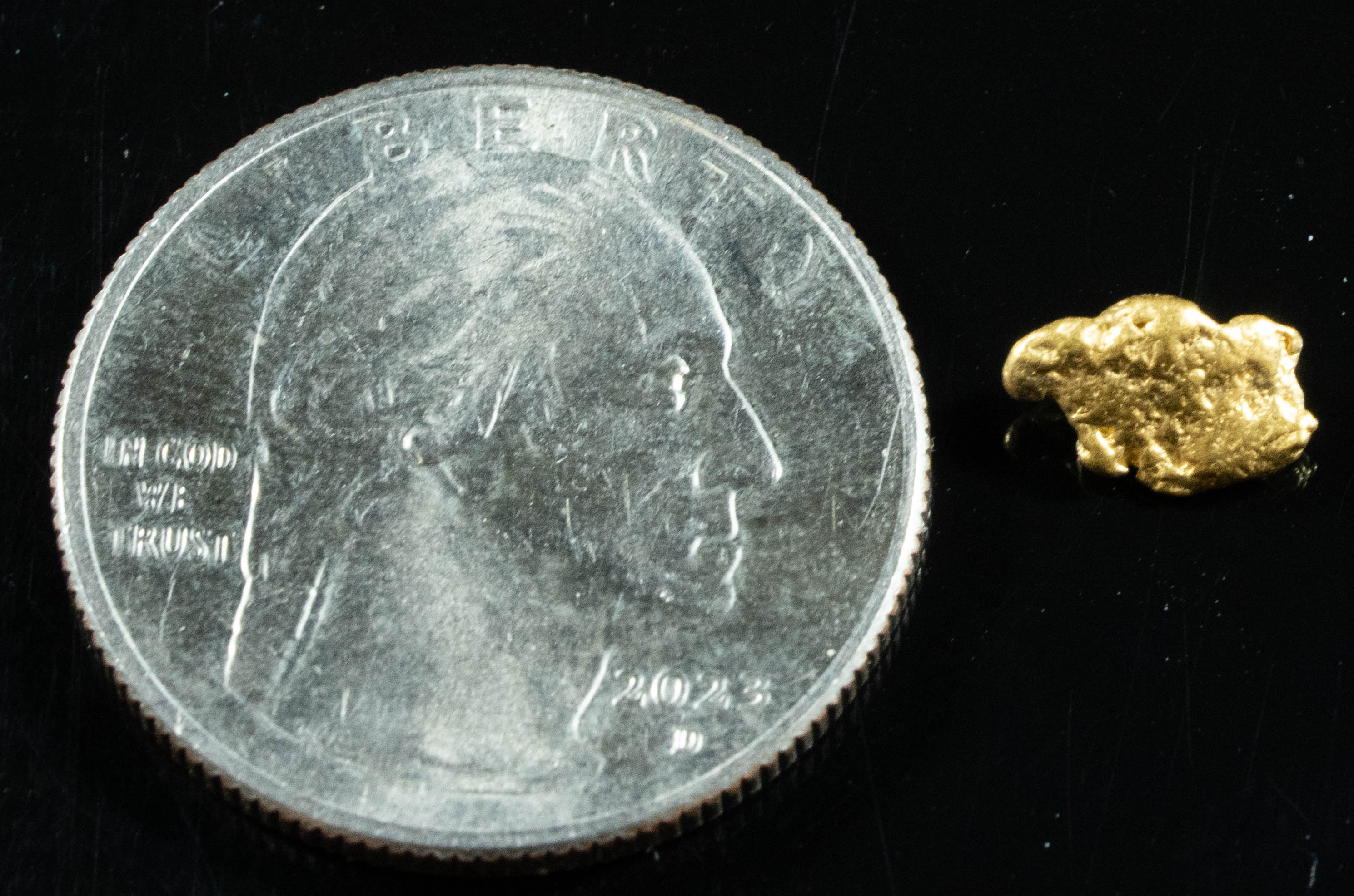 #787 Natural Gold Nugget Australian .88 Grams Genuine