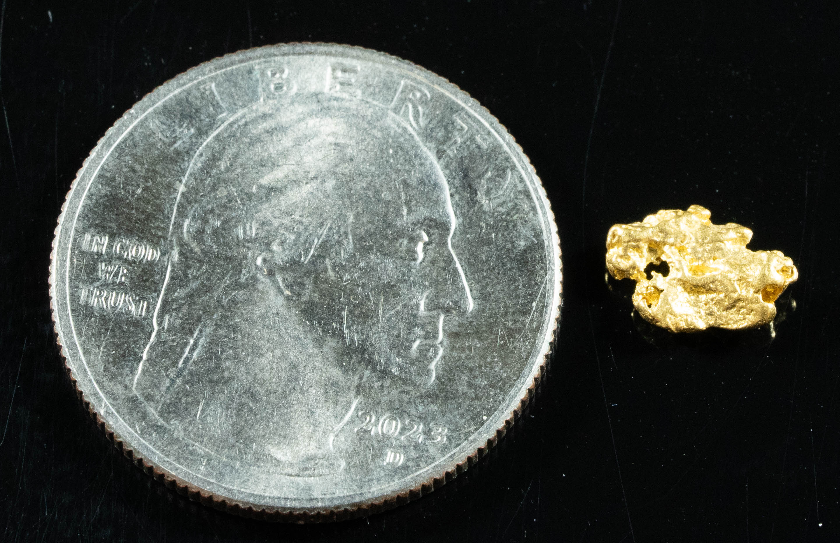#788 Natural Gold Nugget Australian .59 Grams Genuine
