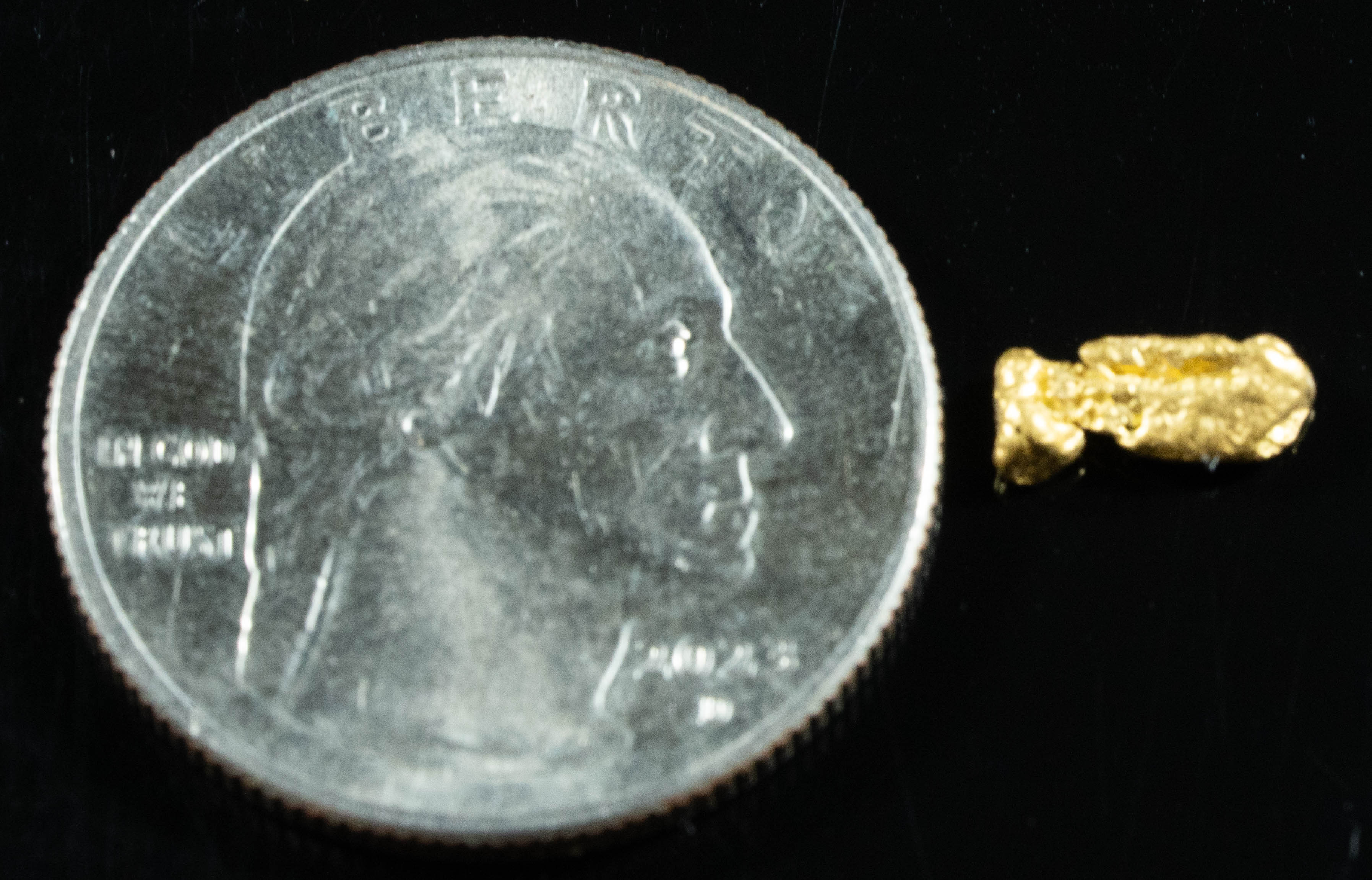 #791 Natural Gold Nugget Australian .43 Grams Genuine