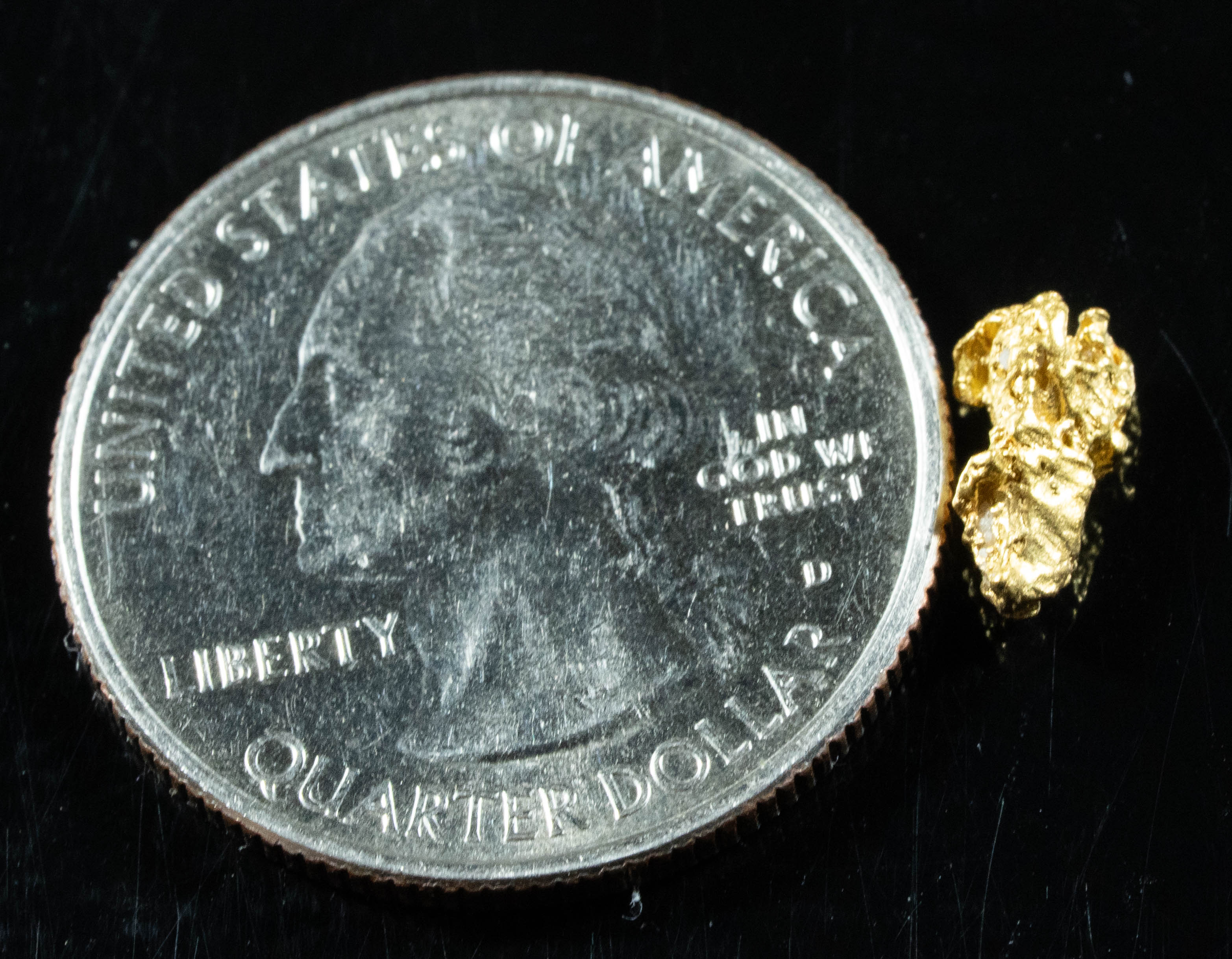 #854 Natural Gold Nugget Australian .54 Grams Genuine