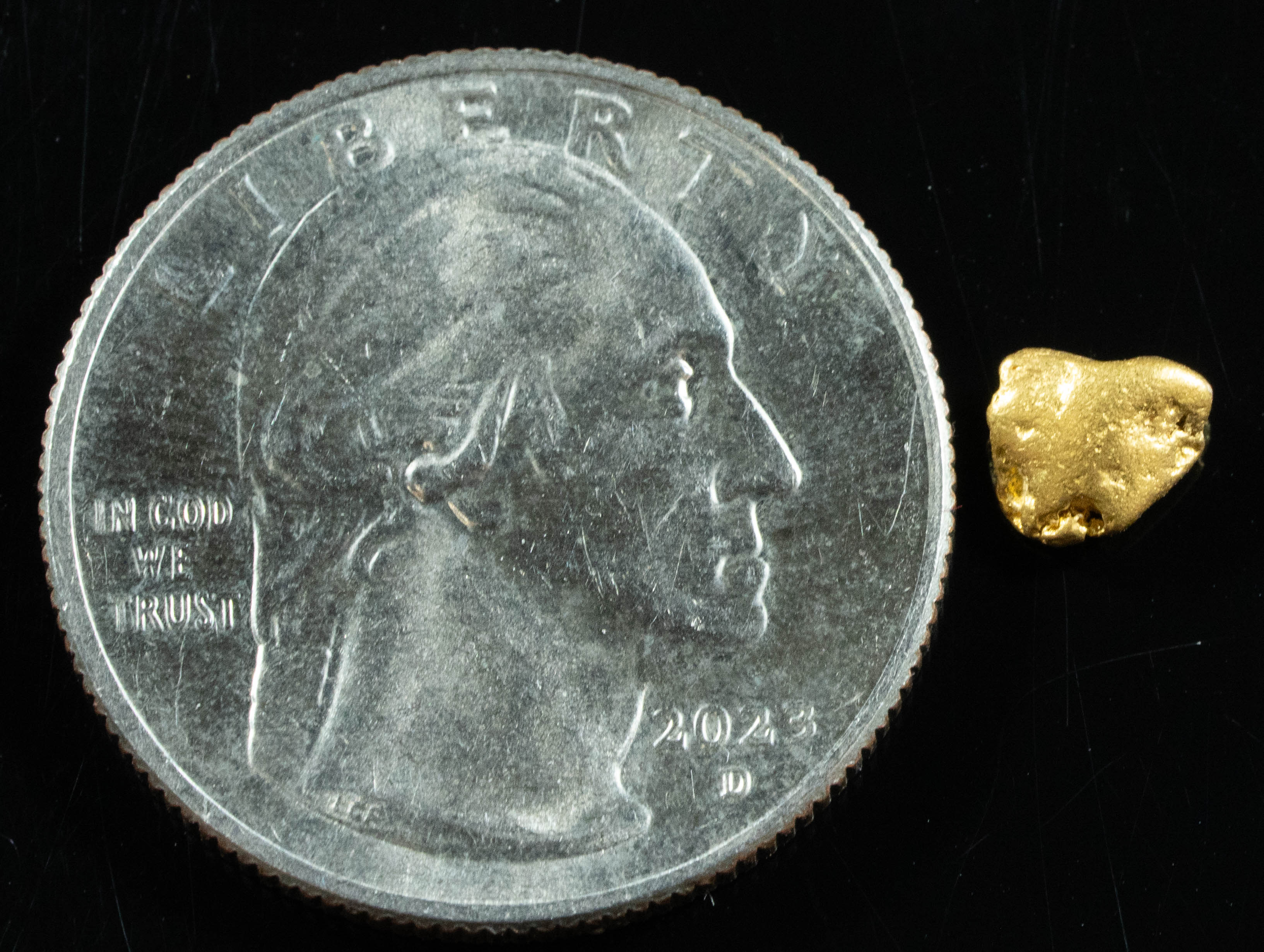 #793 Natural Gold Nugget Australian .65 Grams Genuine
