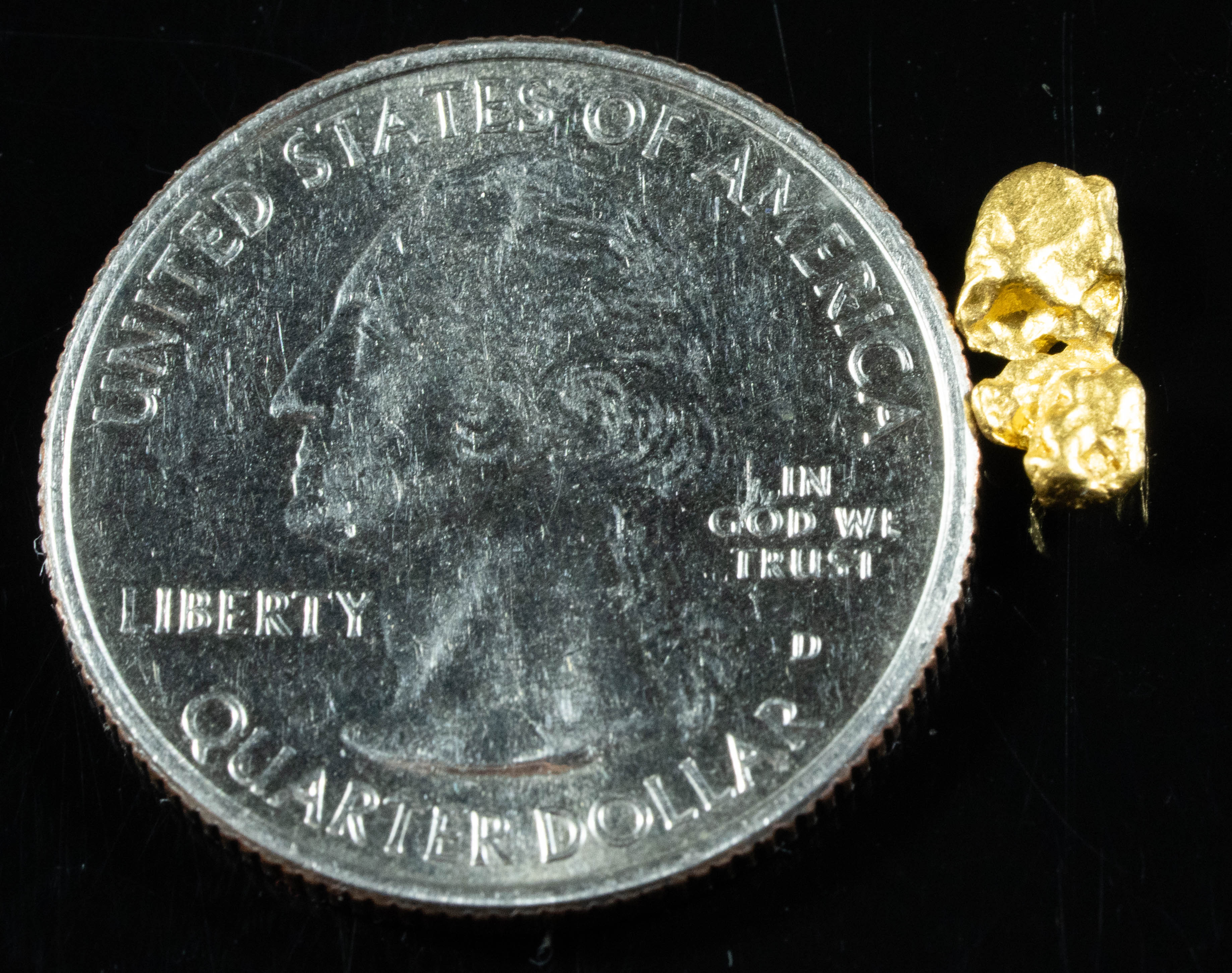 #858 Natural Gold Nugget Australian .83 Grams Genuine