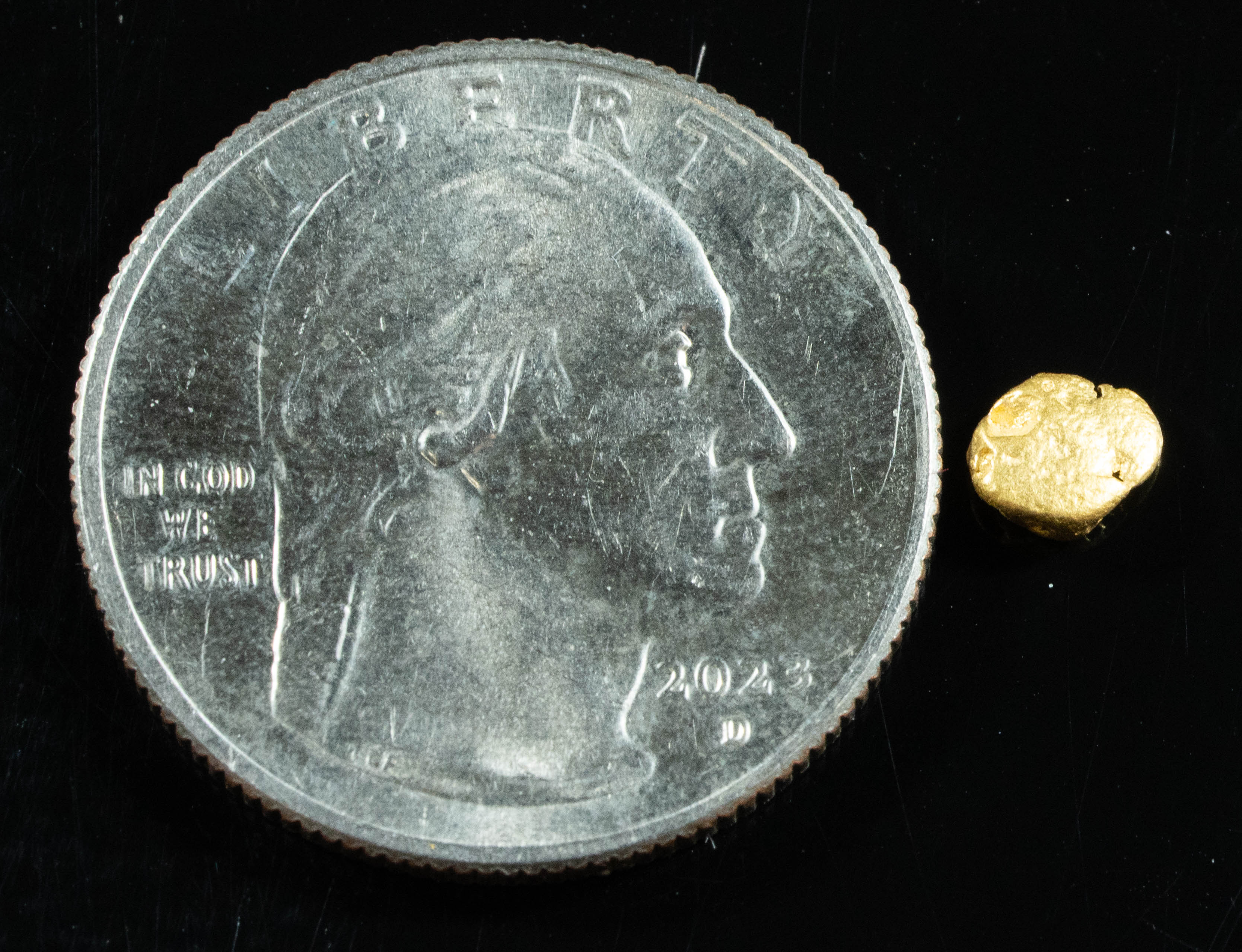 #796 Natural Gold Nugget Australian .36 Grams Genuine