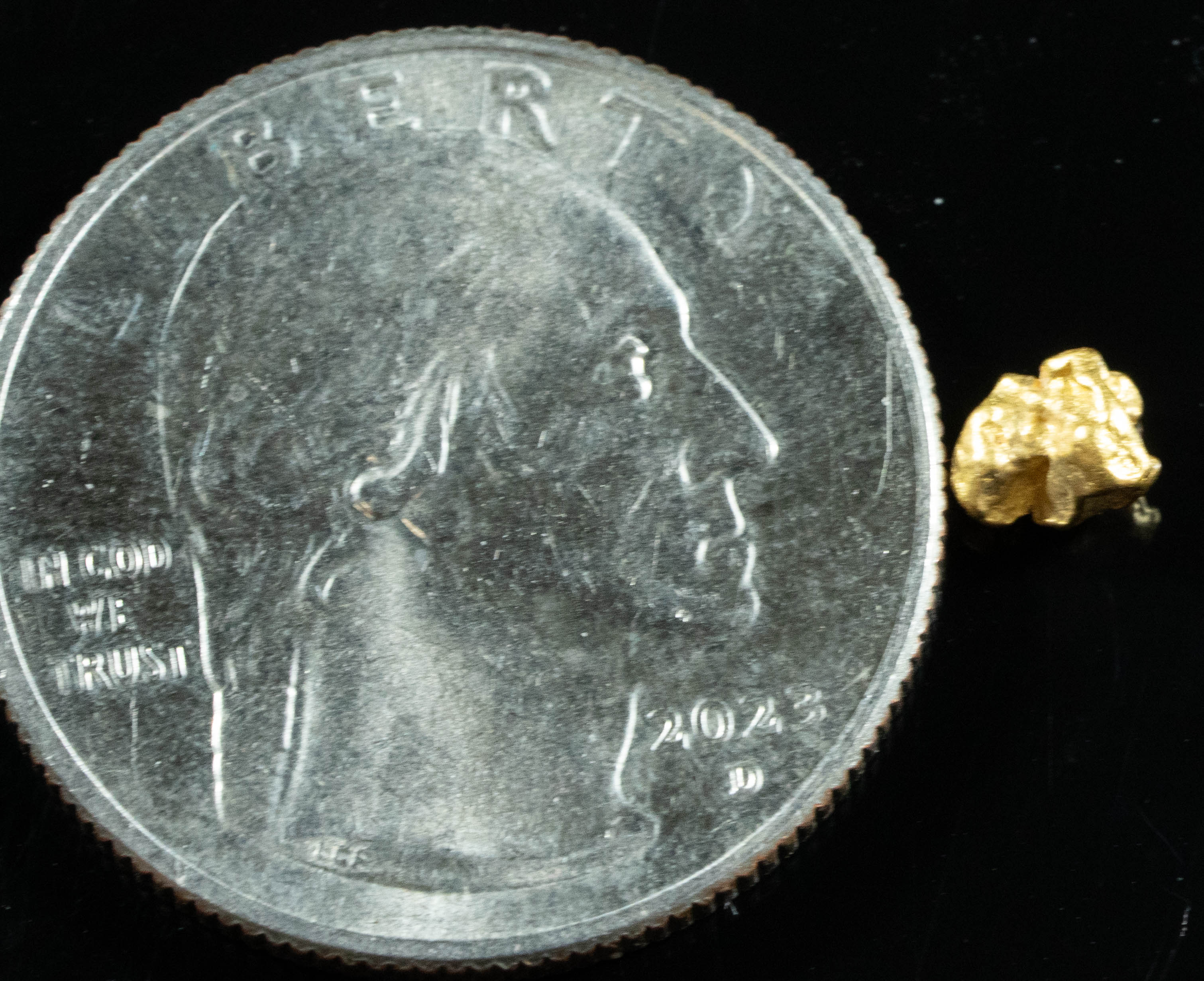 #797 Natural Gold Nugget Australian .50 Grams Genuine