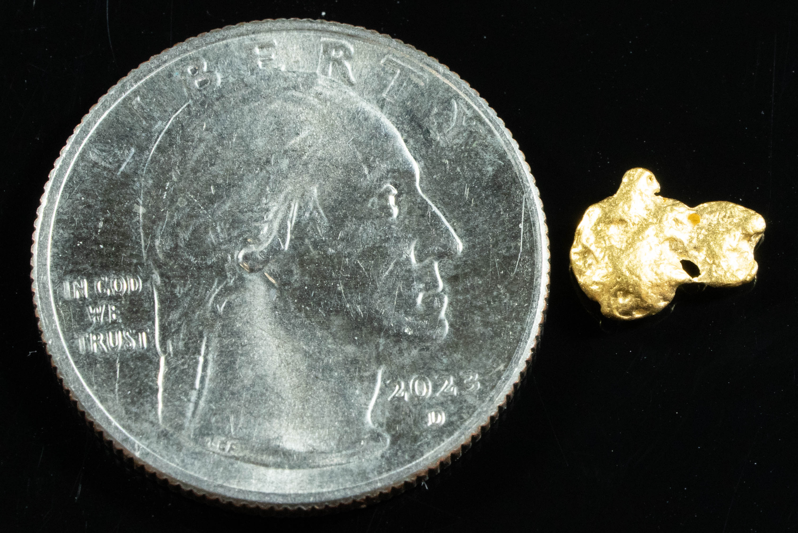 #799 Natural Gold Nugget Australian .74 Grams Genuine