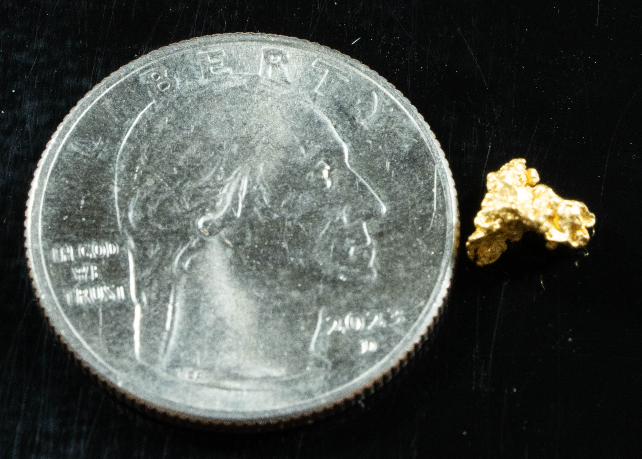 #805 Natural Gold Nugget Australian .58 Grams Genuine