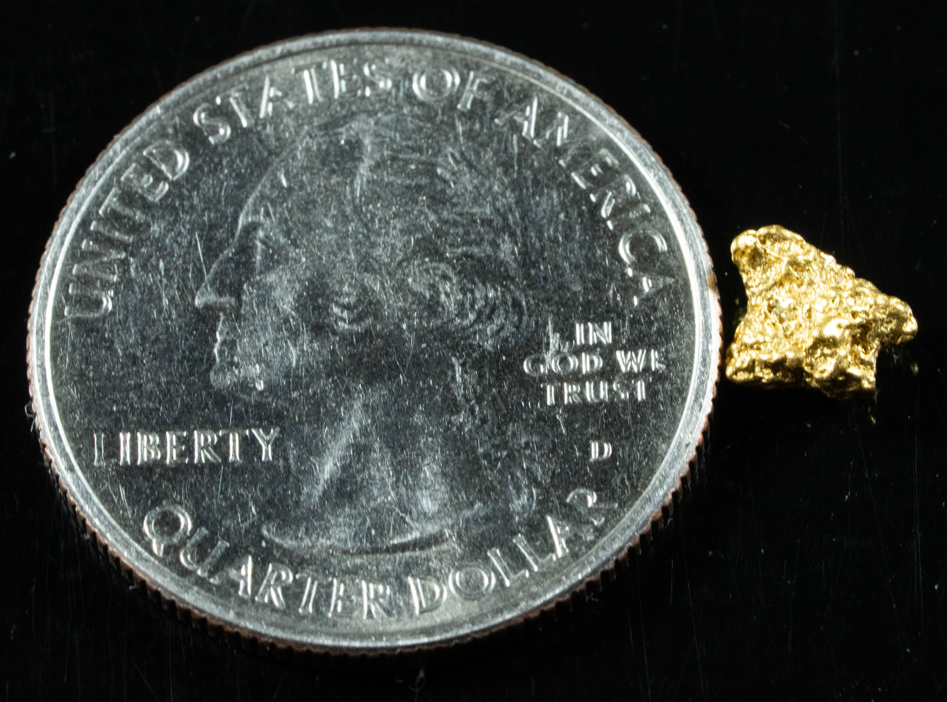 #864 Natural Gold Nugget Australian .52 Grams Genuine