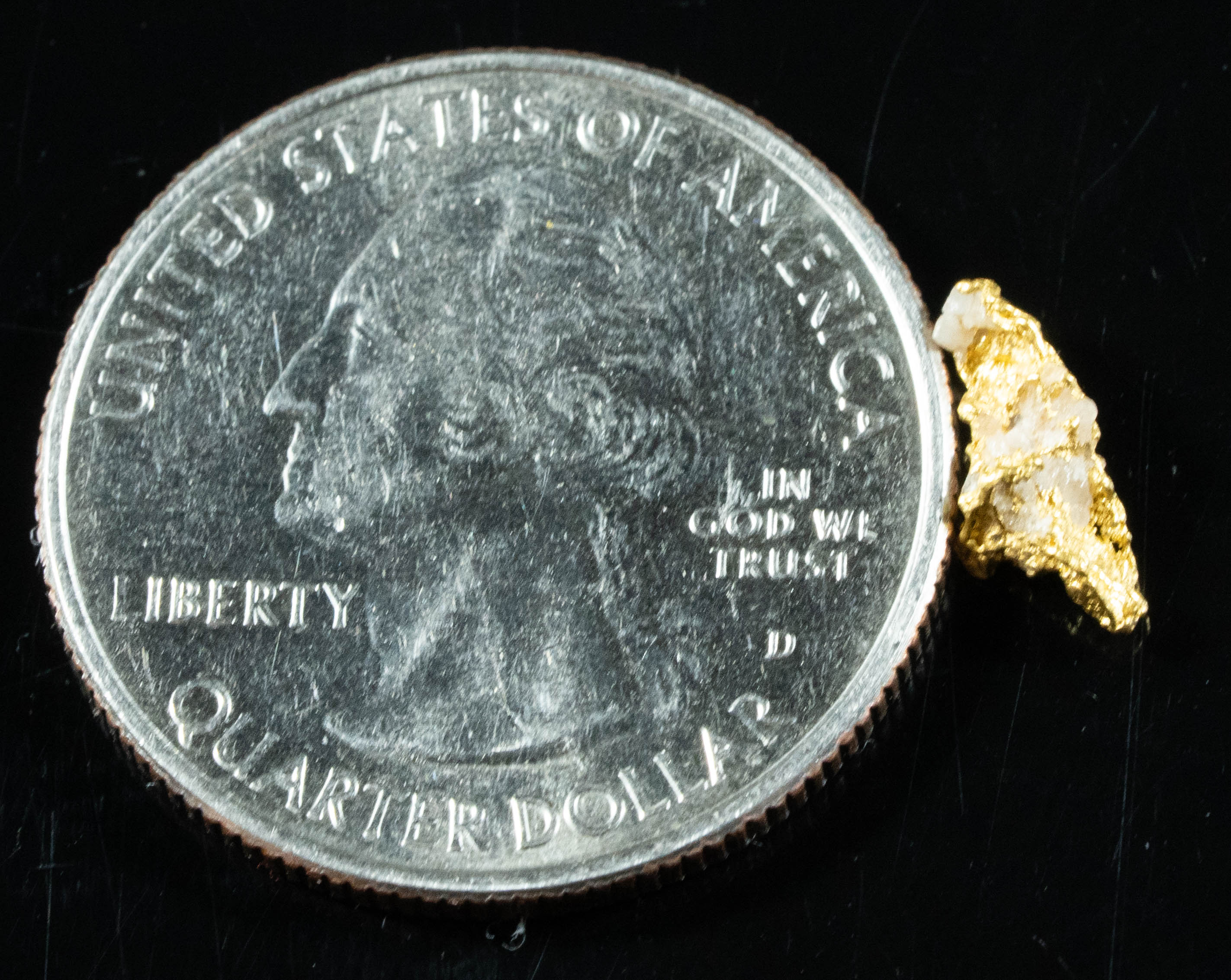 #865 Natural Gold Nugget Australian .36 Grams Genuine